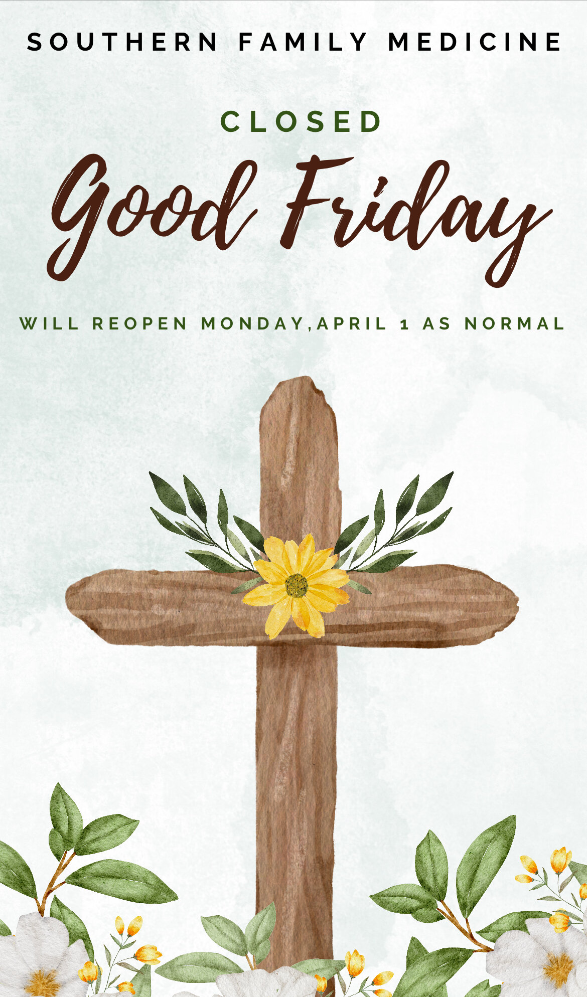 Our office will be closed this Friday March 29th, 2024 for Good Friday. We will reopen on Monday April 1st, 2024 at 8:00am. We wish you and your family a beautiful Easter weekend.