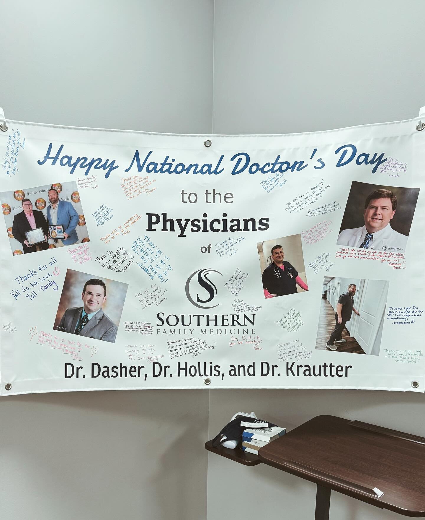 Happy National Doctor&rsquo;s Day to our favorite ones, Dr. Dasher, Dr. Krautter and Dr. Hollis. Thank you for bringing your compassion, expertise and dedication to all of our patients. On behalf of both appreciative staff and patients, we&rsquo;d li