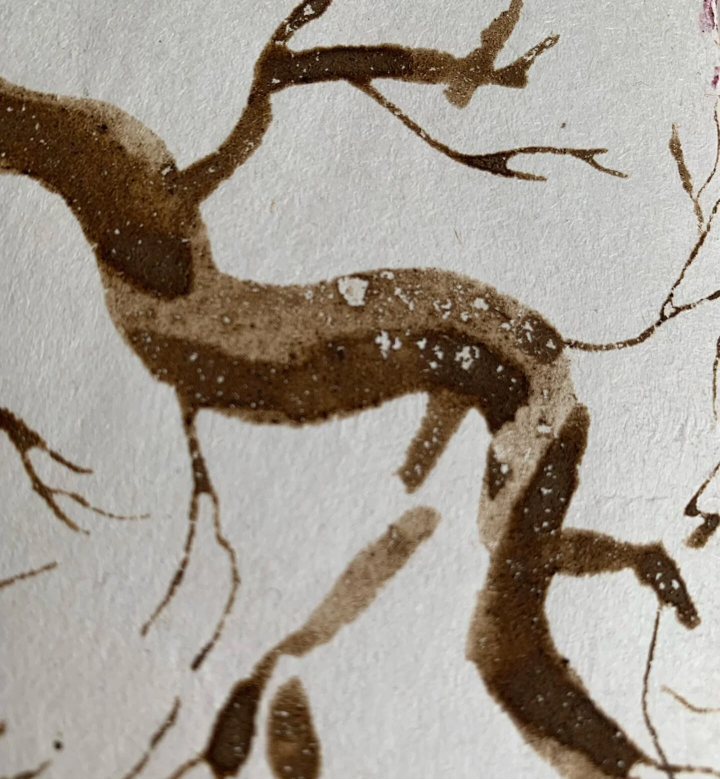 Some close ups of my favourite ink from the workshop with @thesigeramanda ; an ink made from earth!