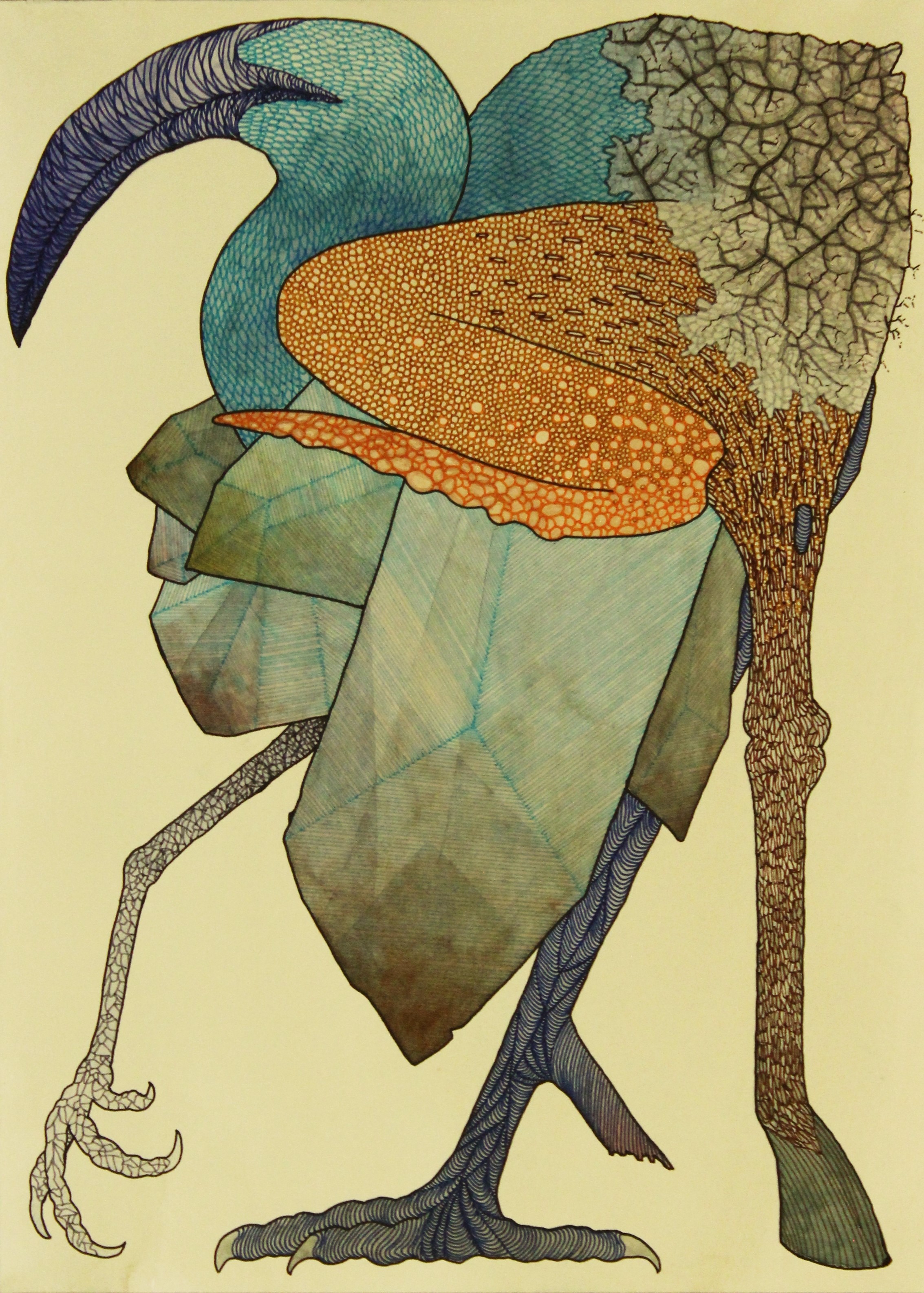 Watercolor and Pen on Paper 10"X14" 2013