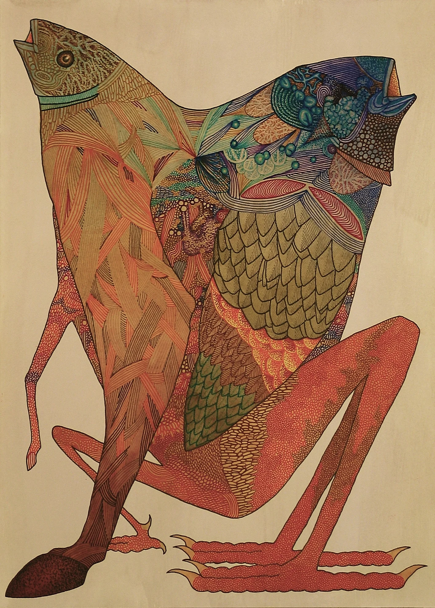 Watercolor and Pen on Paper 10"X14" 2013