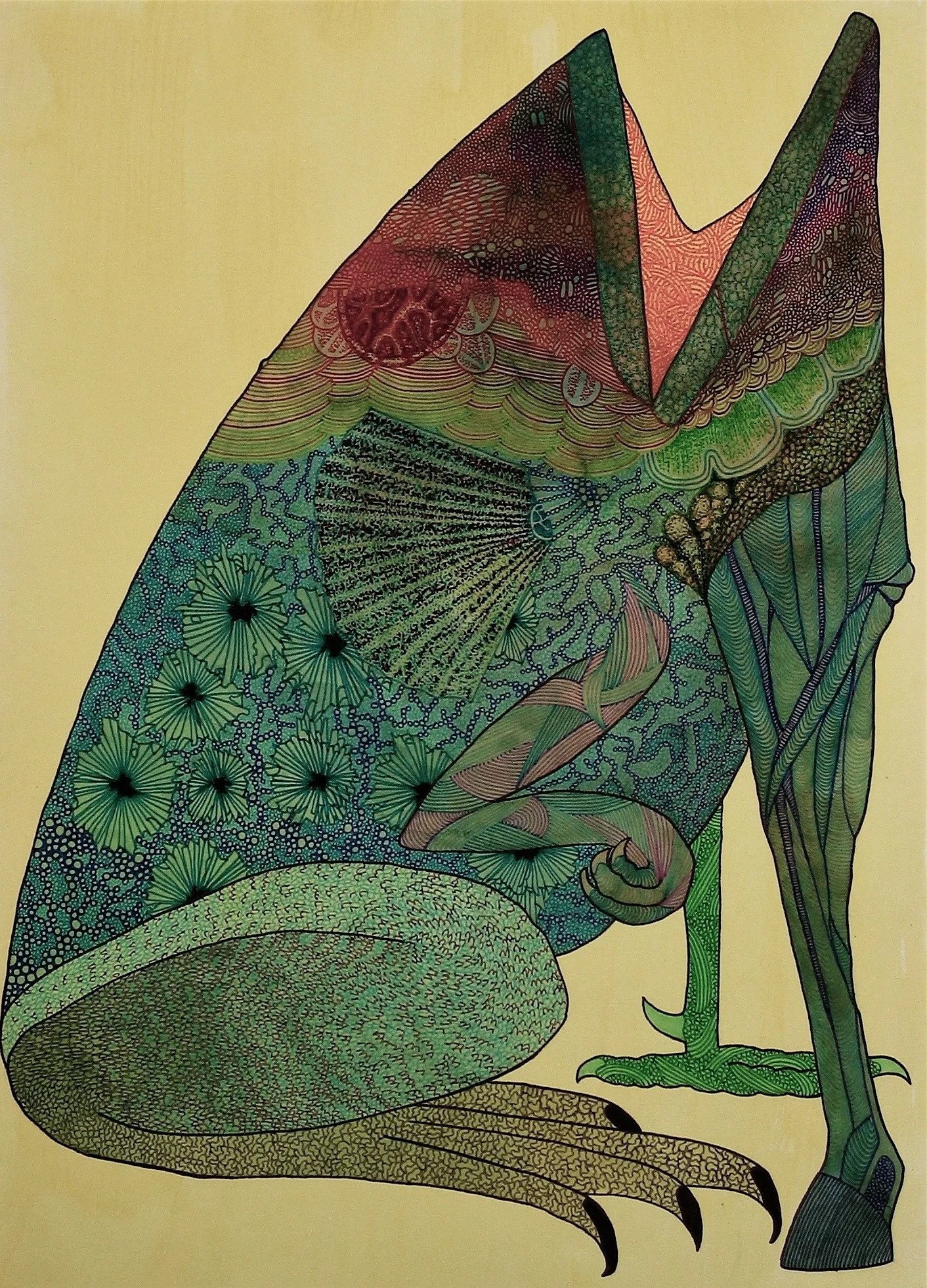 Watercolor and Pen on Paper 10"X14" 2013