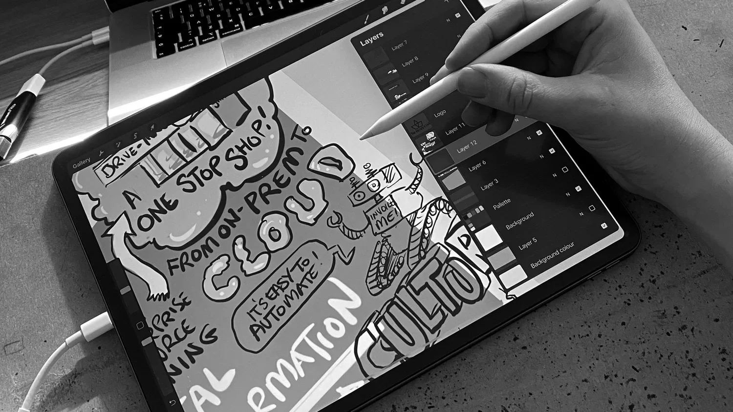 Coming Soon - Live Illustration