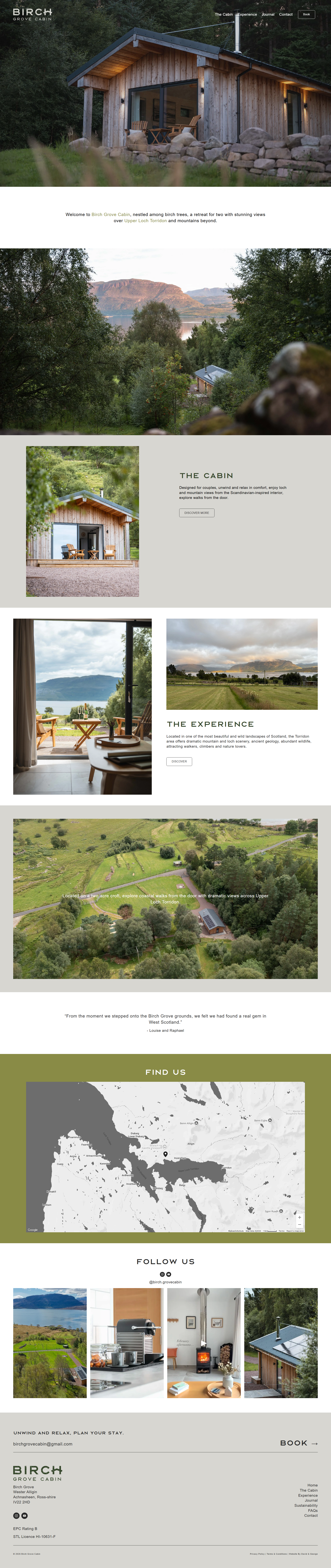 david-and-george-luxury-brands-squarespace-websites-Birch-Grove-Cabin-home-page-screenshot.png
