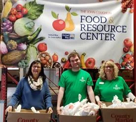 Food Insecurity Action Team making the healthy choice the easy choice at the John Coughlin Food Resource Center that serves the counties’ food pantries.