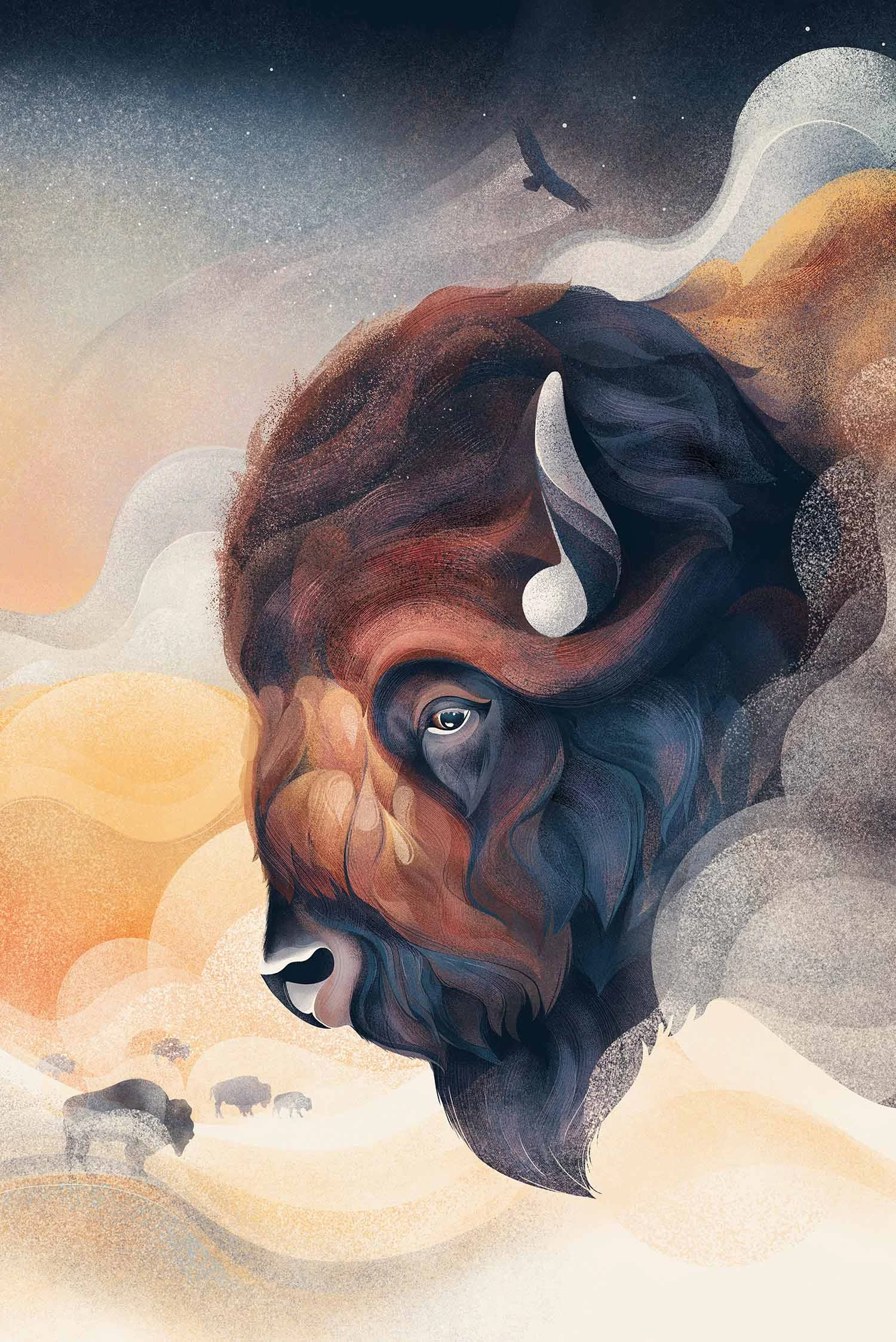 Digital illustration / painting, 24” x 36”