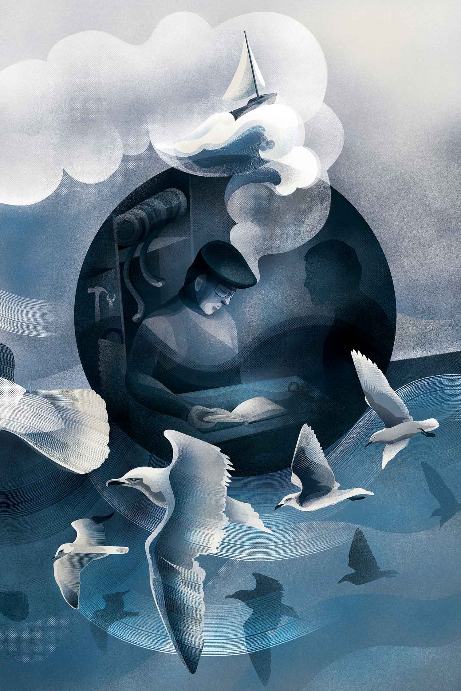 Digital illustration / painting, 24” x 36” -
