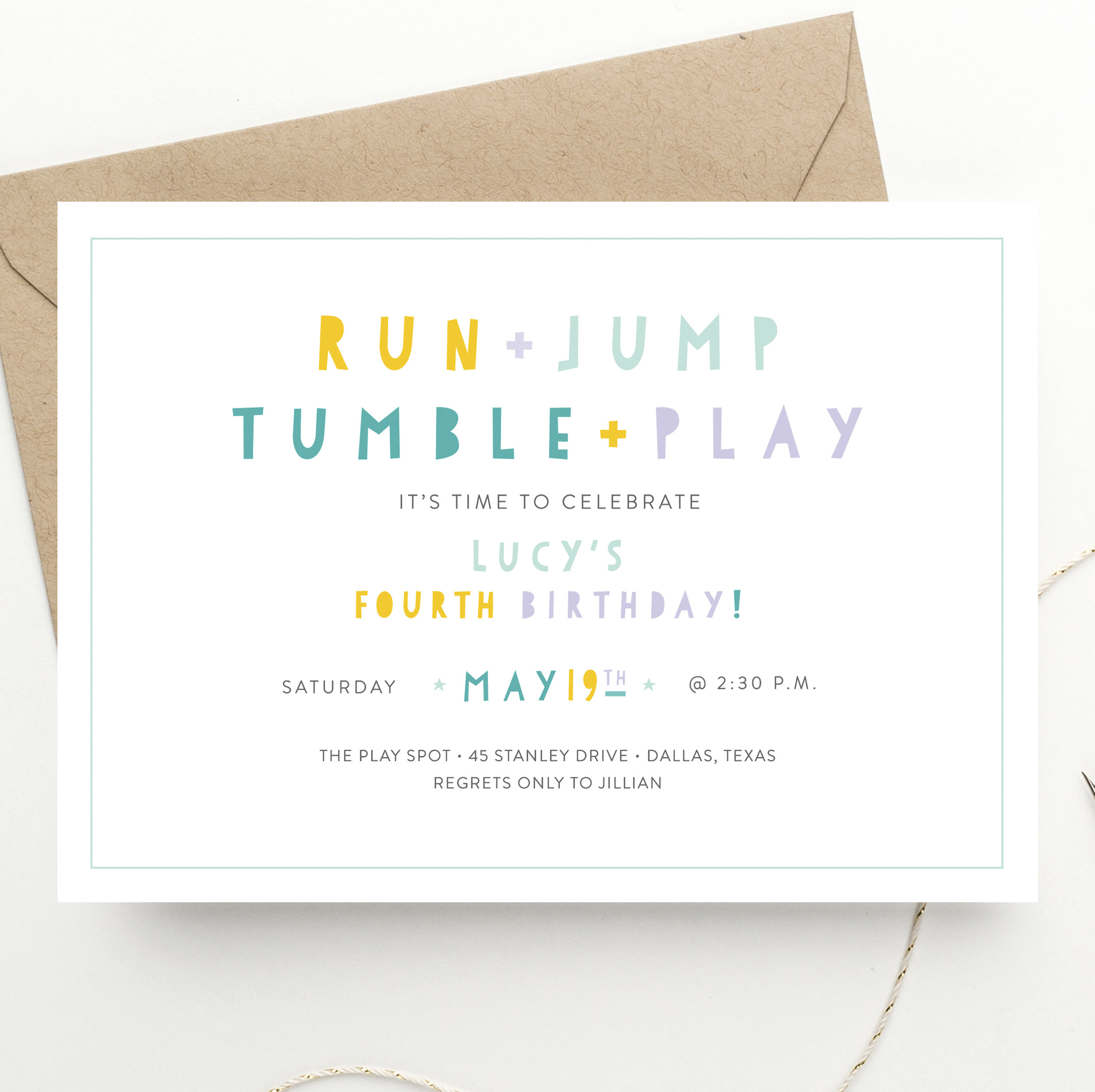 Jula Paper Co: Birthday + Party Invitations