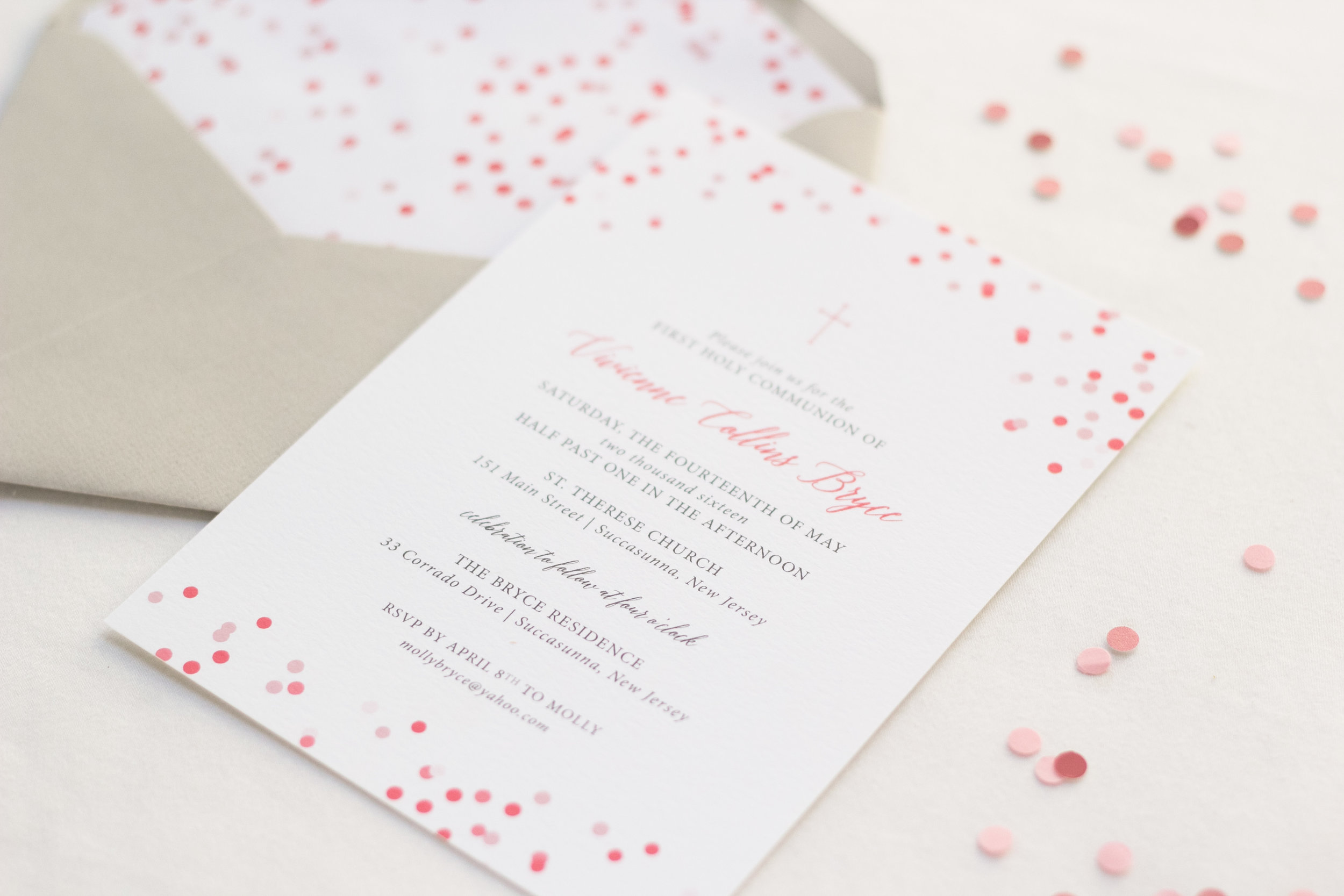 Jula Paper Co: Baby Announcements + Baptism Invitations