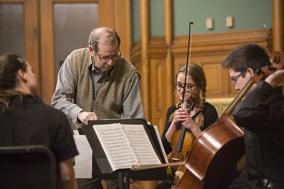 Academy Director and Coach Tom Rosenberg, with students