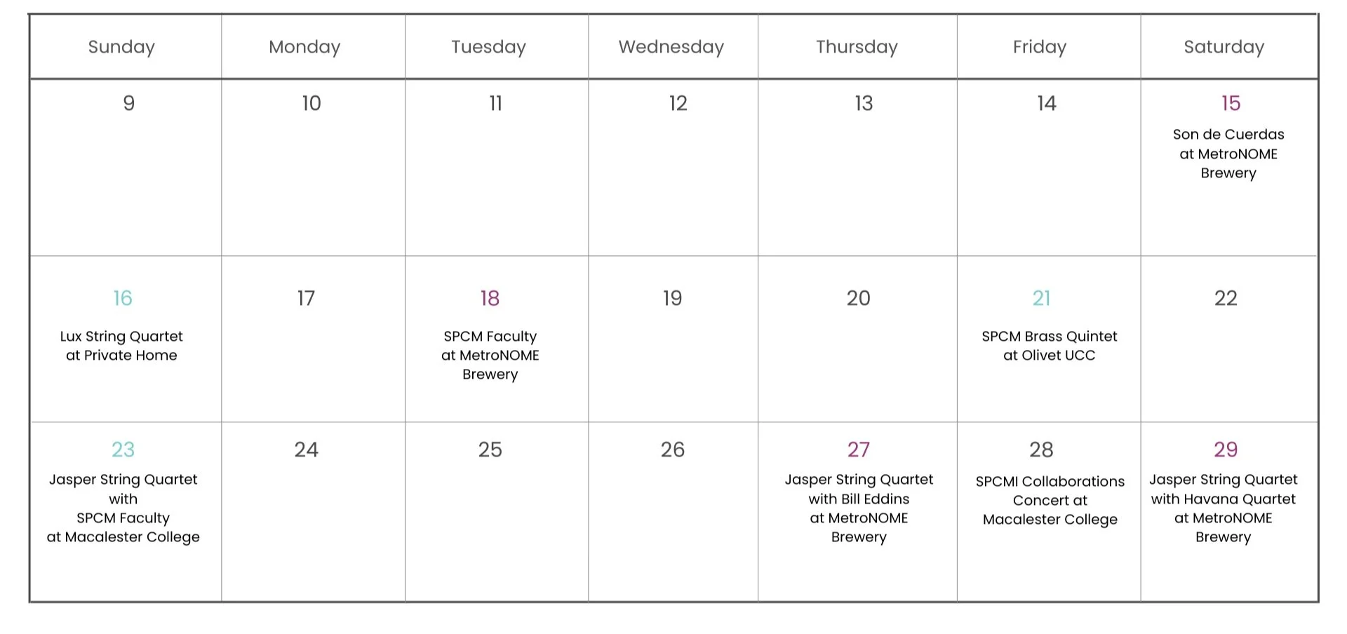 Chamber Music Festival 2024 — Saint Paul Conservatory of Music is now