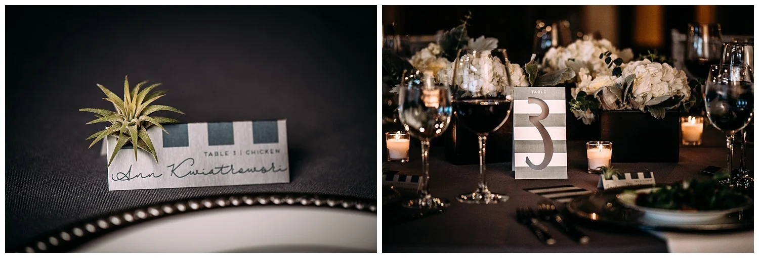 A spot in the place cards for an airplant?! Yes please! This little touch will excited guests and give them one more little detail to talk about. The simple gestures that pop up throughout the day can make your guests feel extra special. 