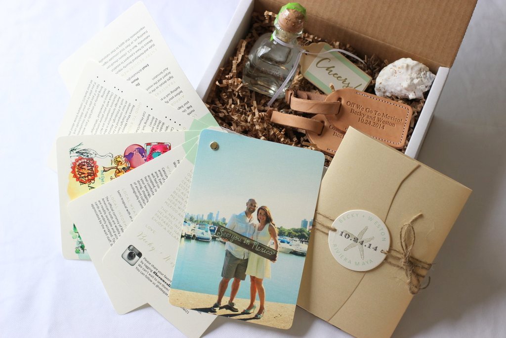 Becky & Weston's Destination Wedding | Custom Wedding Invitations | Paper Pleasers | Milwaukee WI