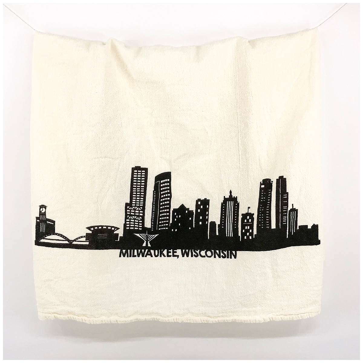 Milwaukee Skyline Tea Towel