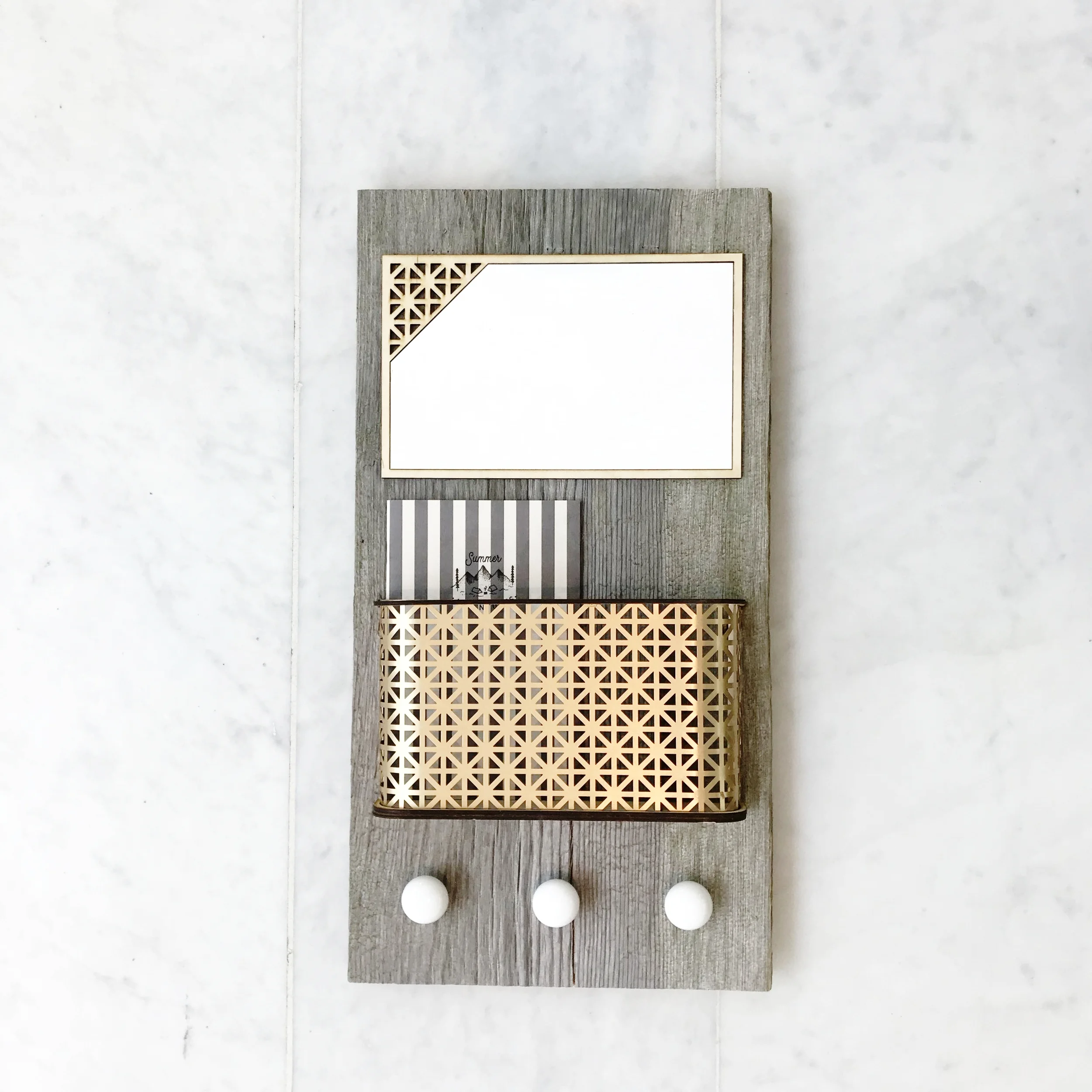 rustic kitchen organizer dry erase board (Copy)