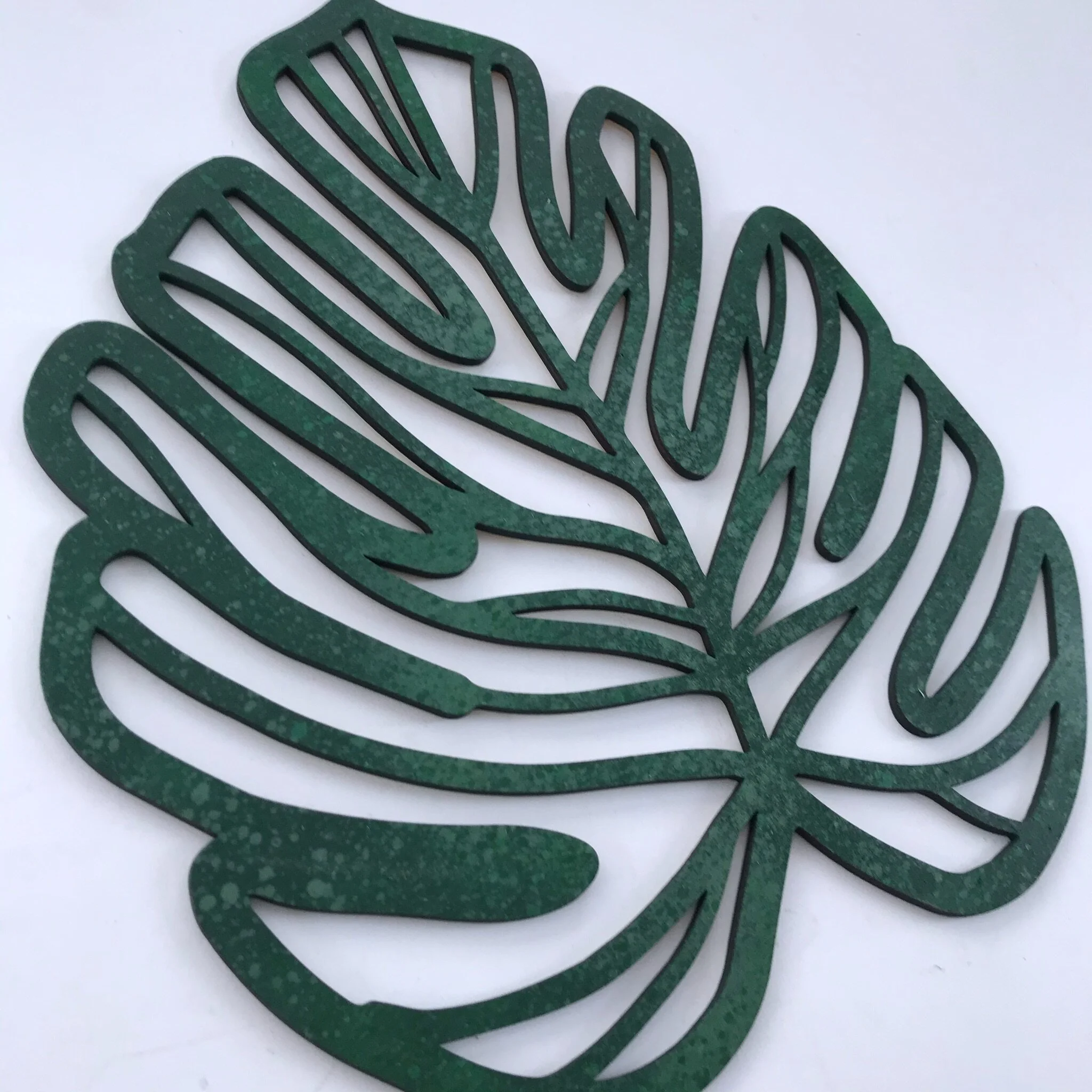 Lasercut Leaf Wall Art by Makery Maven