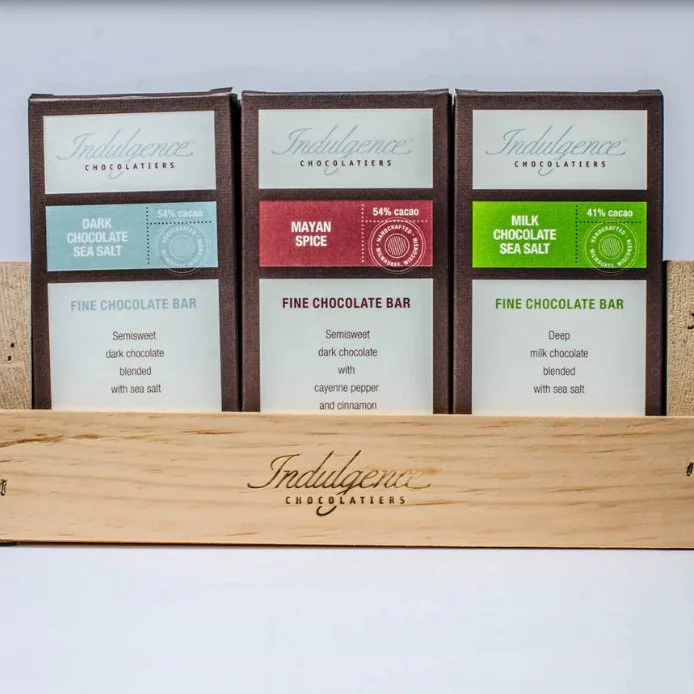 Fine Chocolate Bars by Indulgence Chocolatiers