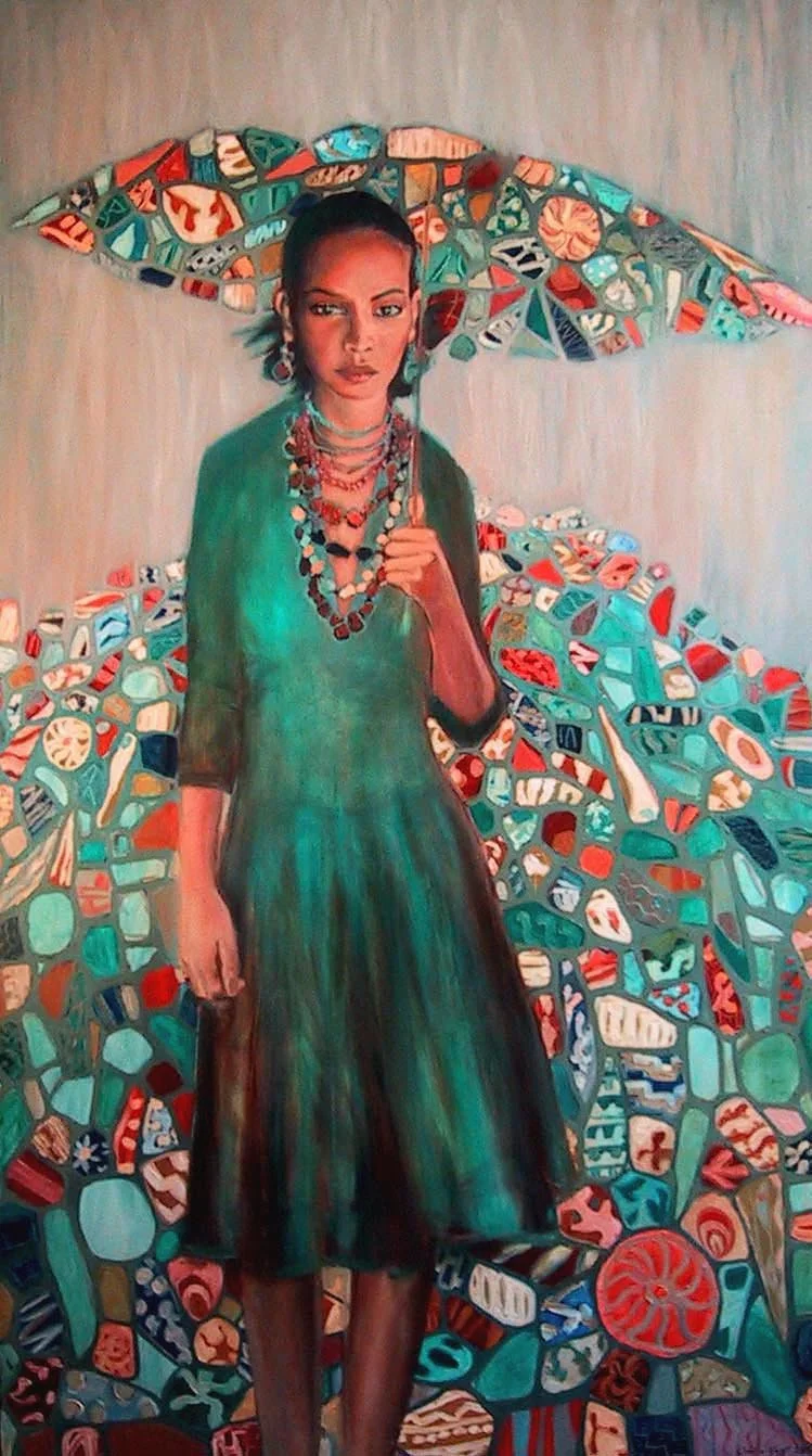 Rain Tesserae (36"x60") Oil on Canvas