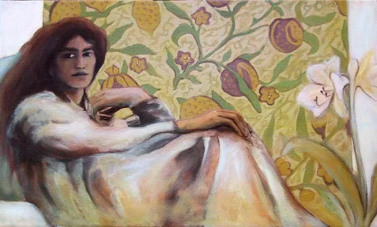 Mrs. William Morris (24"x40") Oil on Canvas