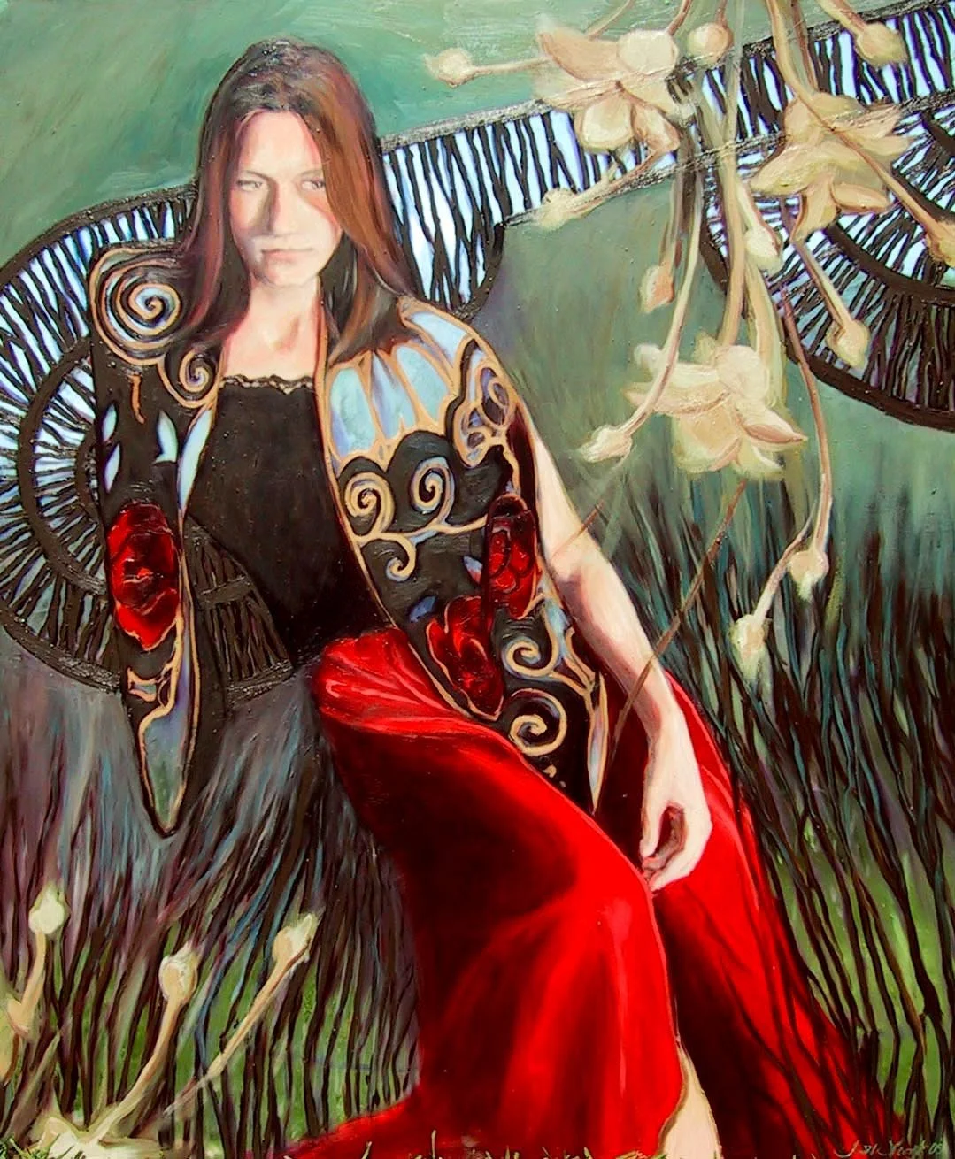 Self Portrait on a Mirror (30"x38") Oil on Mirror