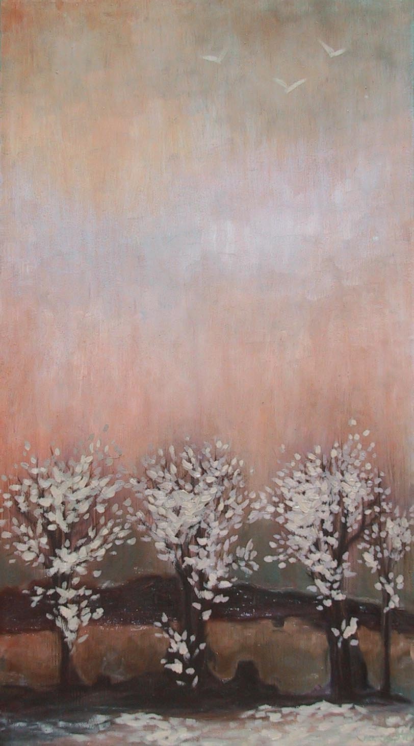 Three Trees (16"x32") Oil on Canvas