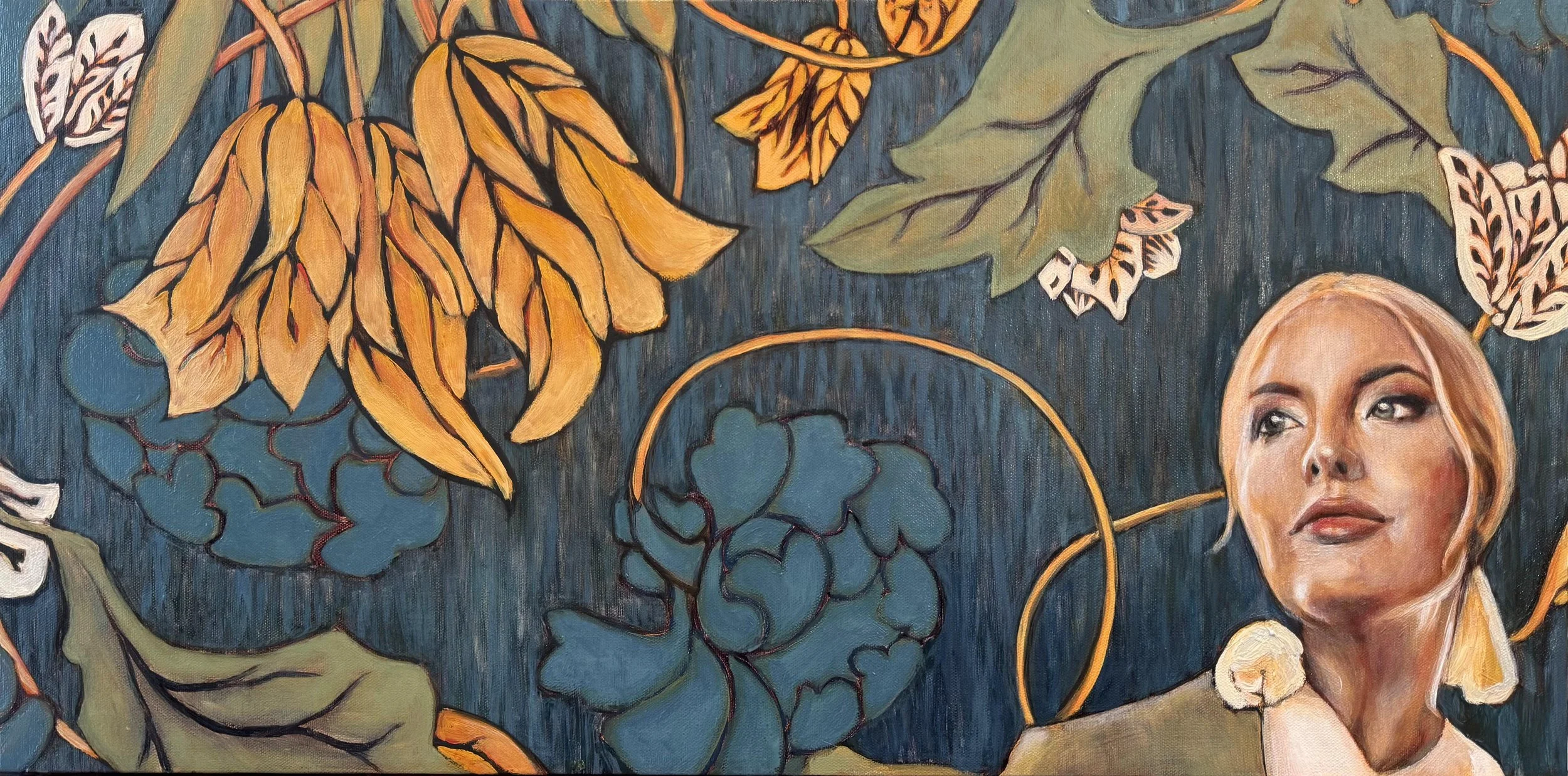 Bouquet Le Fleur (18"x36") Oil on Canvas