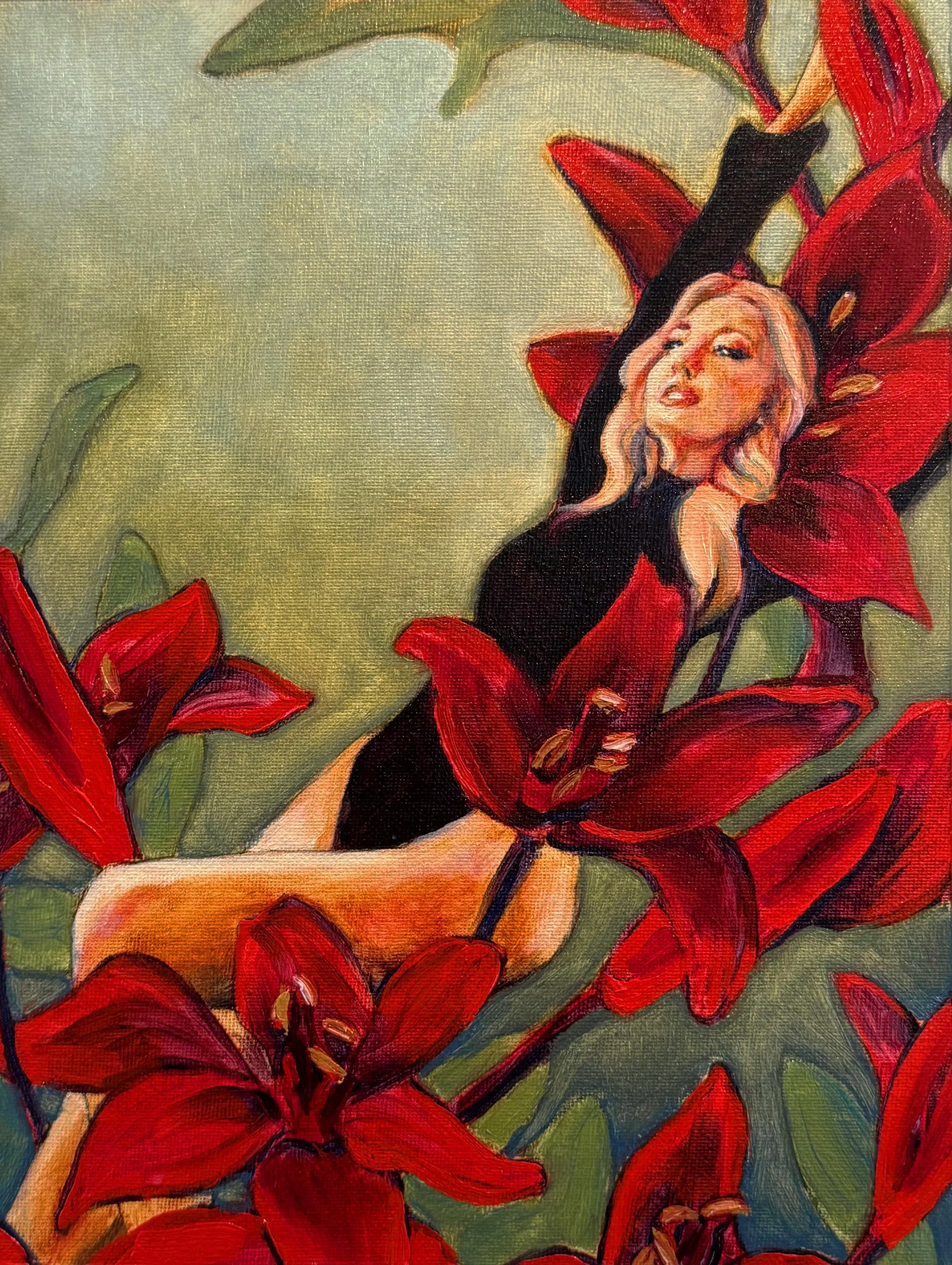 Lily Dreams (11"x15") Oil on Canvas
