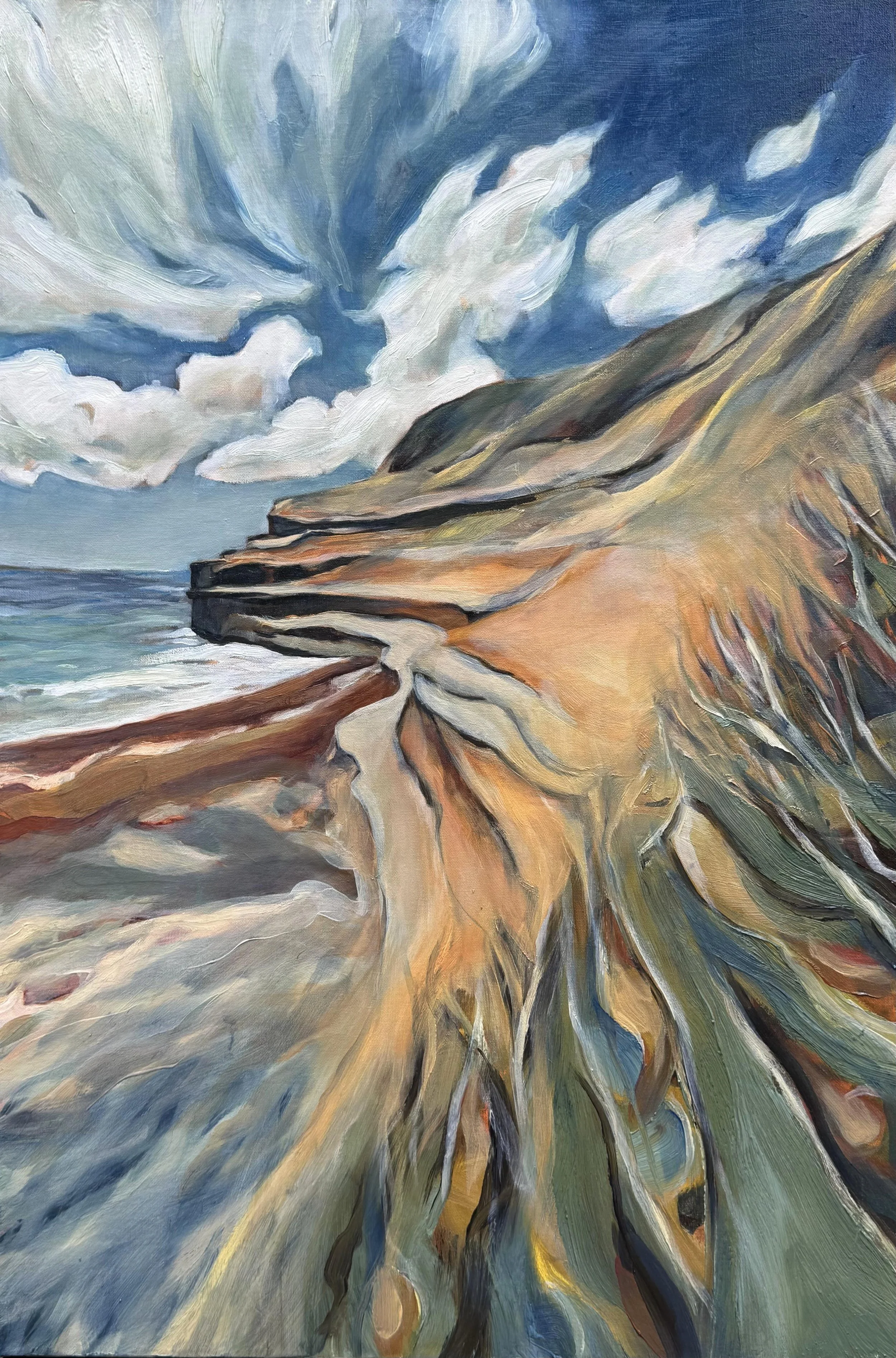 Arcadian Skies 2026 oil on canvas 24”x 36” $2200