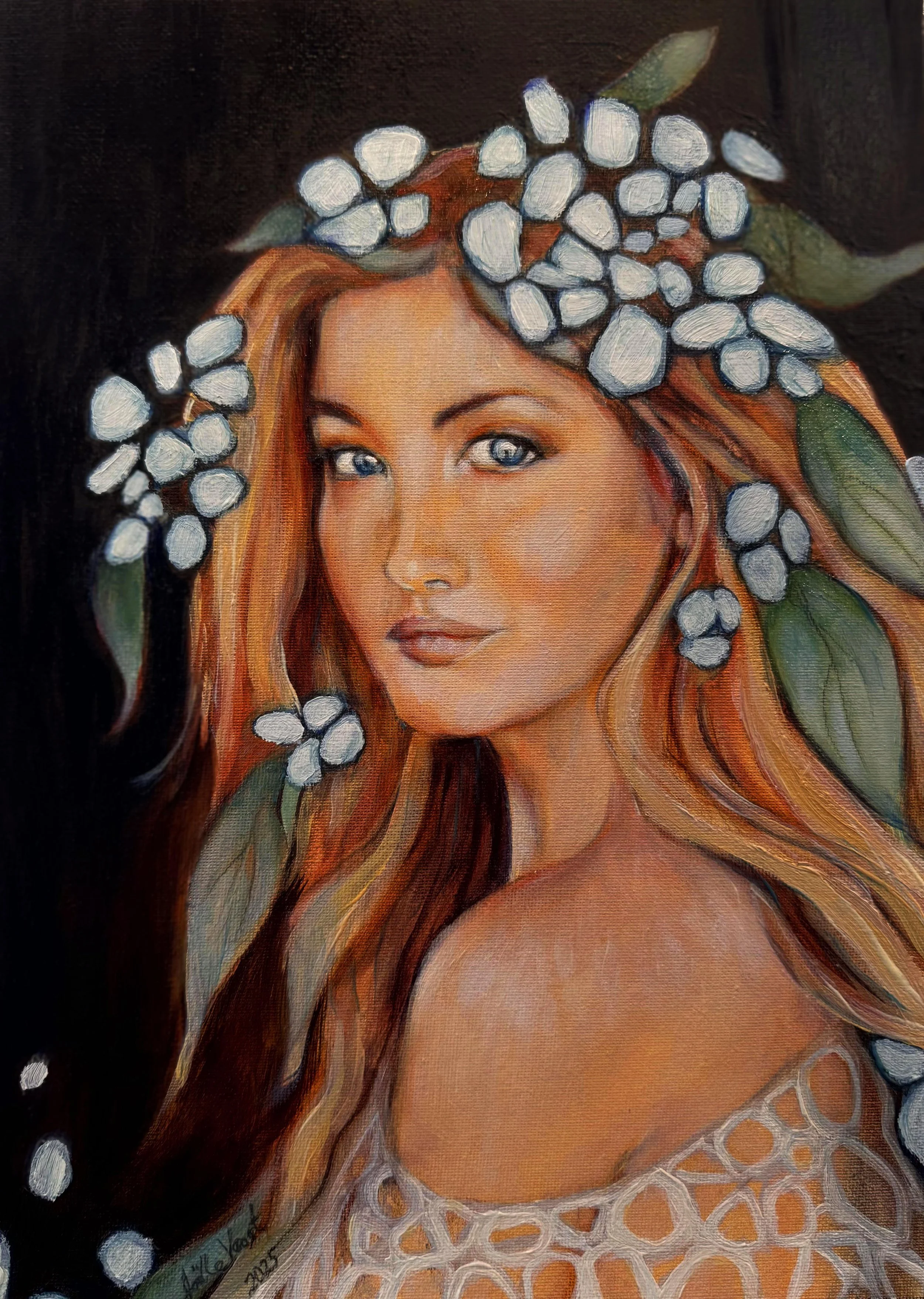 Perennial Beauty  (9"x12") Oil on Canvas $270
