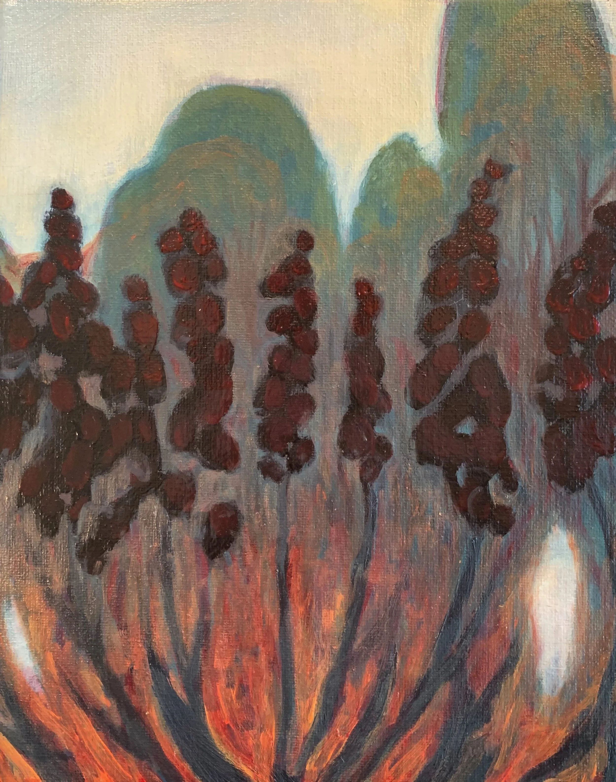 Travel Abstract: Keukenhof "8” x 10”) Oil on Canvas $160