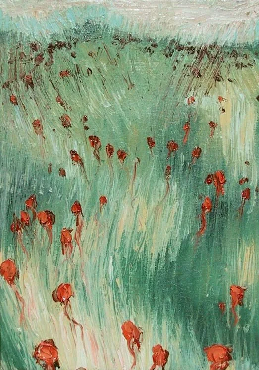 Poppies (8"x12") Oil on Canvas NFS