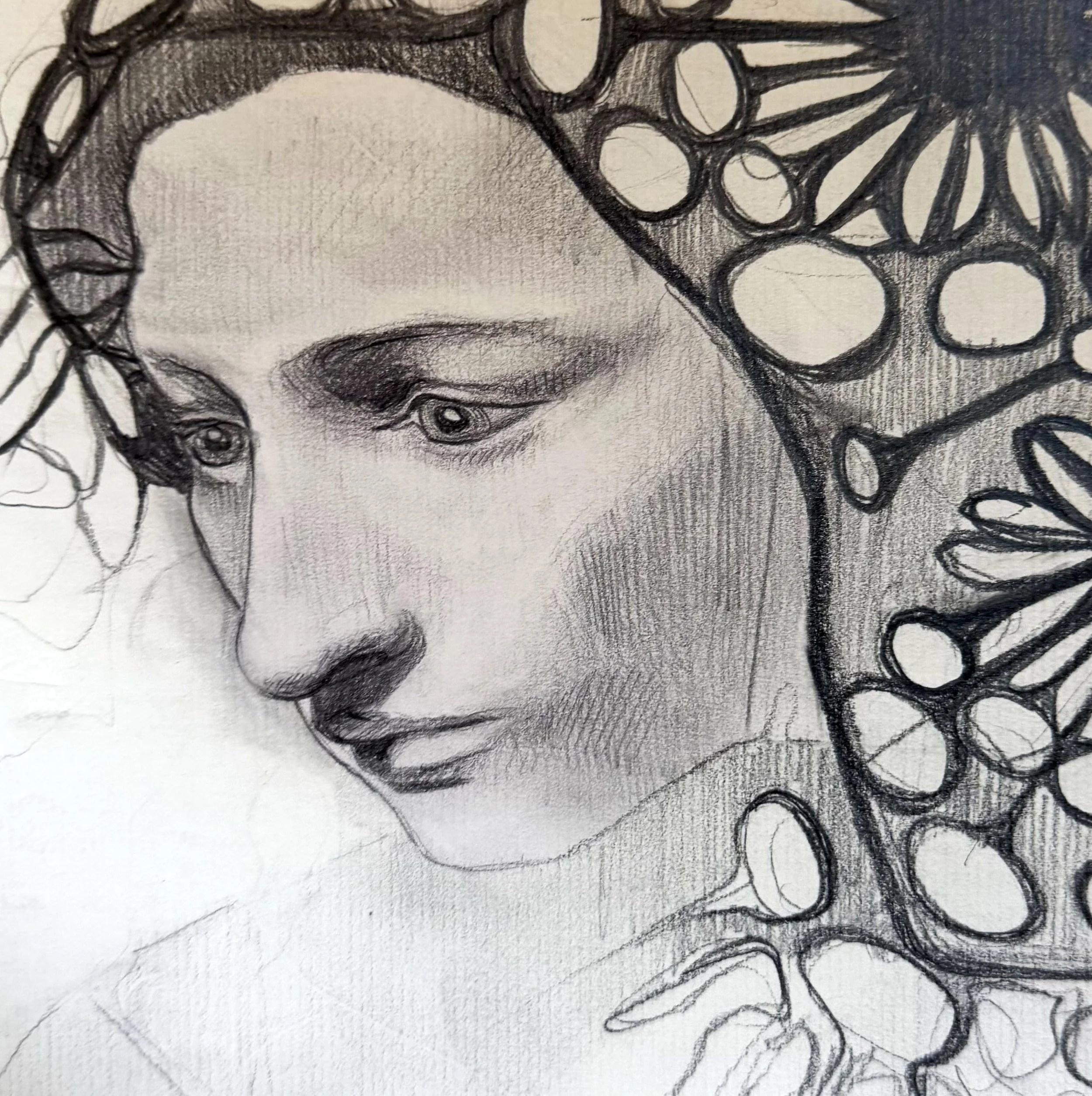 Mystic Revelation (6.5x6.5) Graphite on Paper