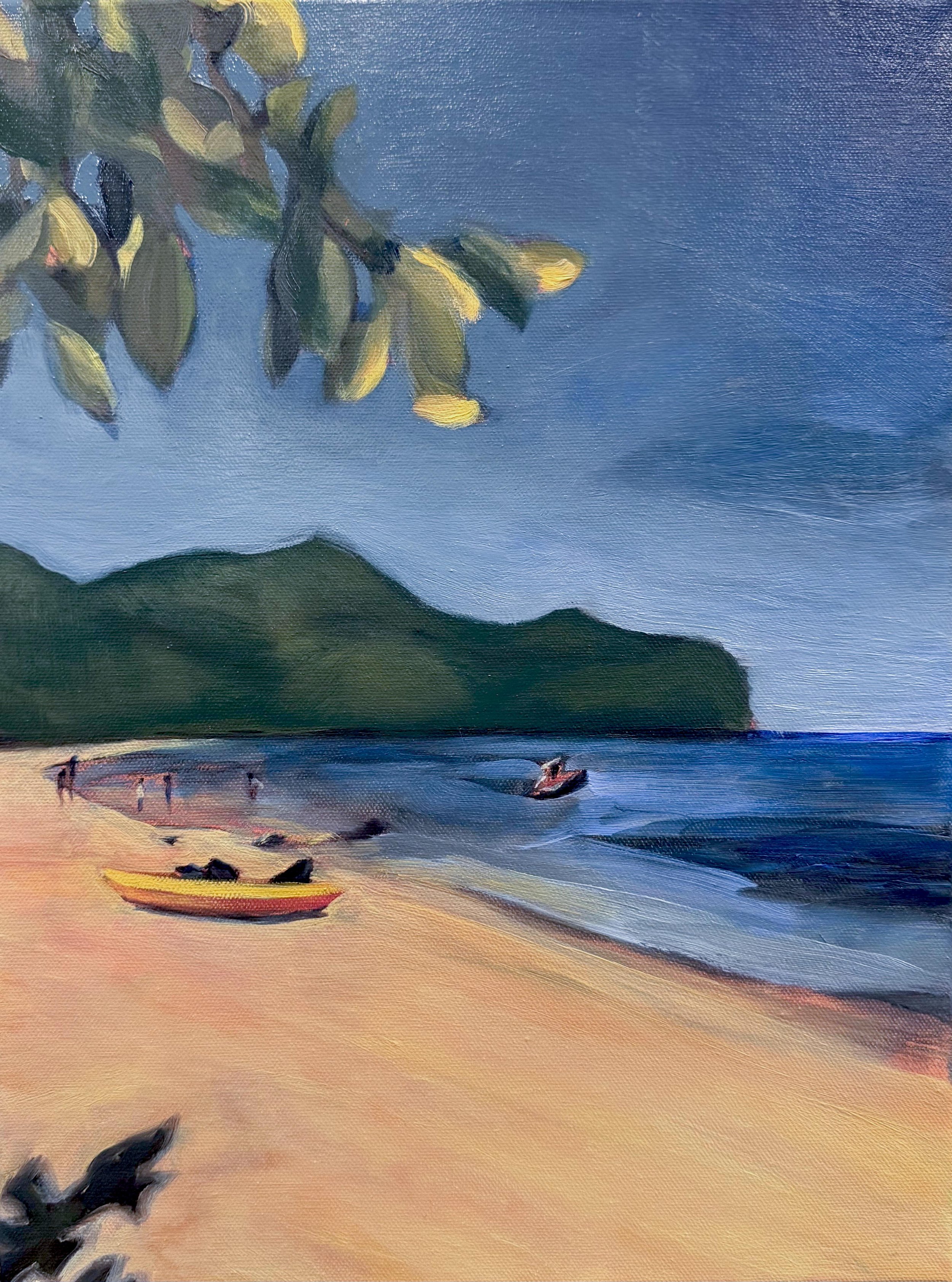 Morne Rouge Beach (12" x 16") Oil on Canvas NFS