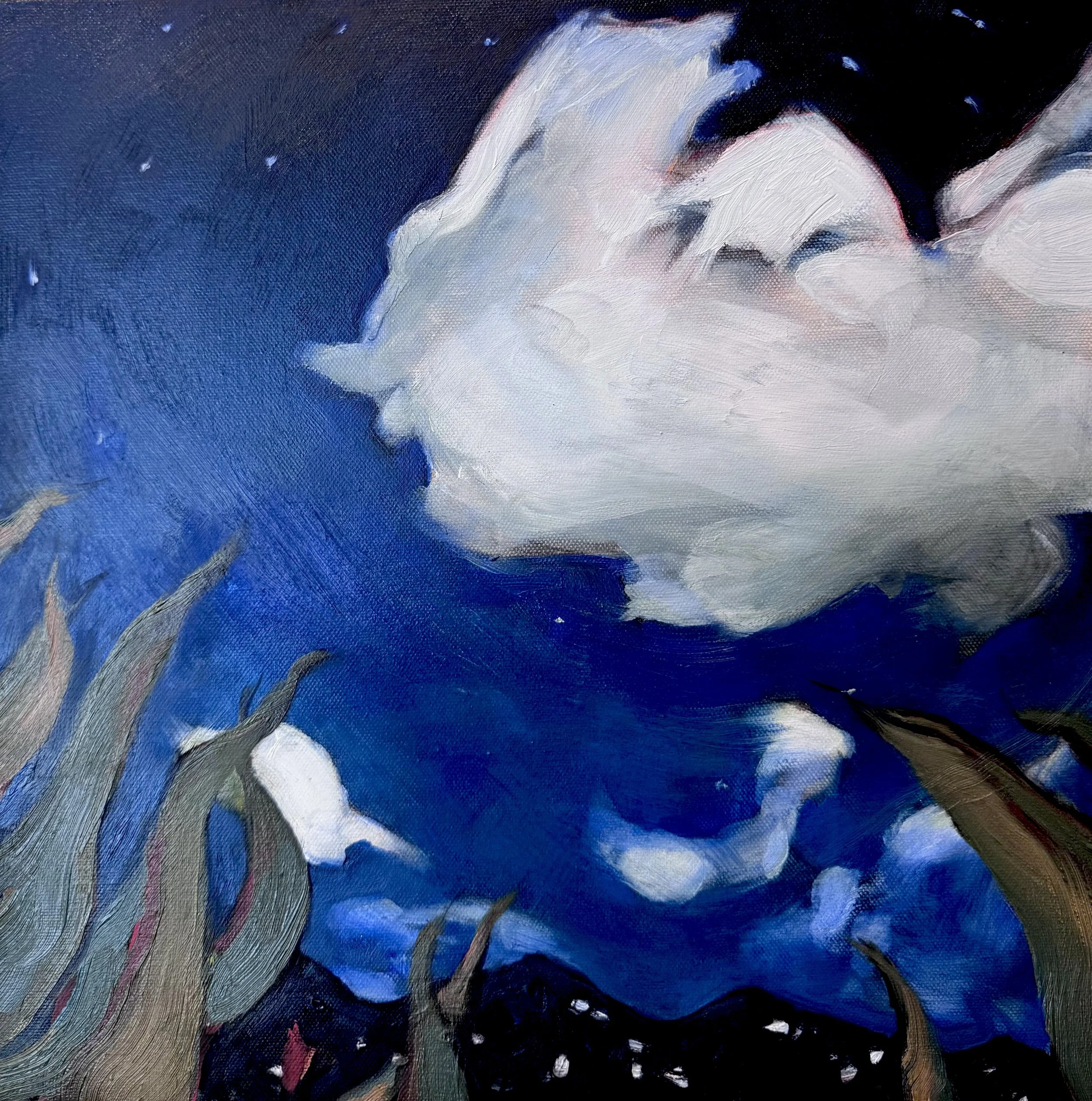 Grenadian Stars (14" x 14") Oil on Canvas