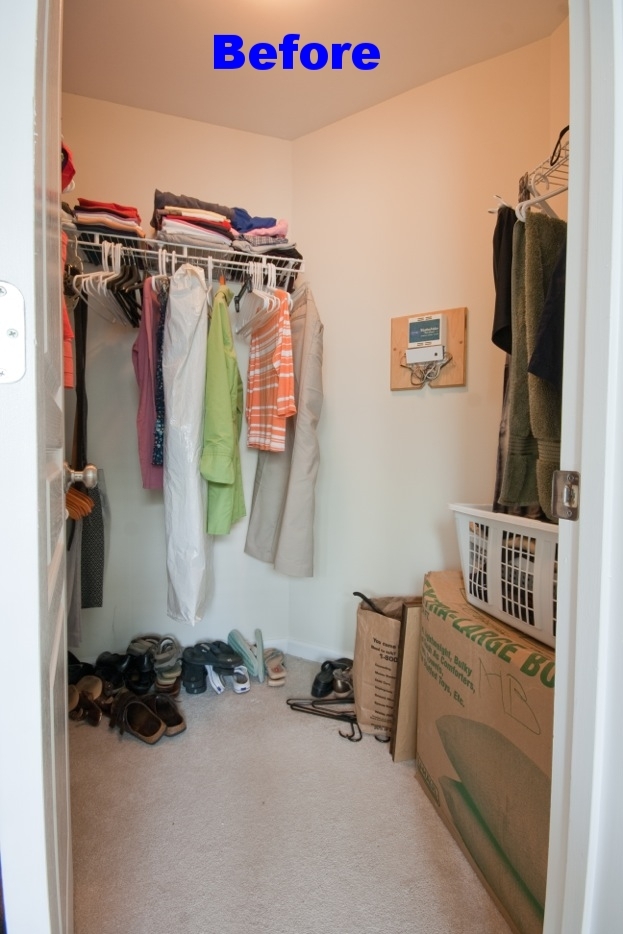 Master closet makeover