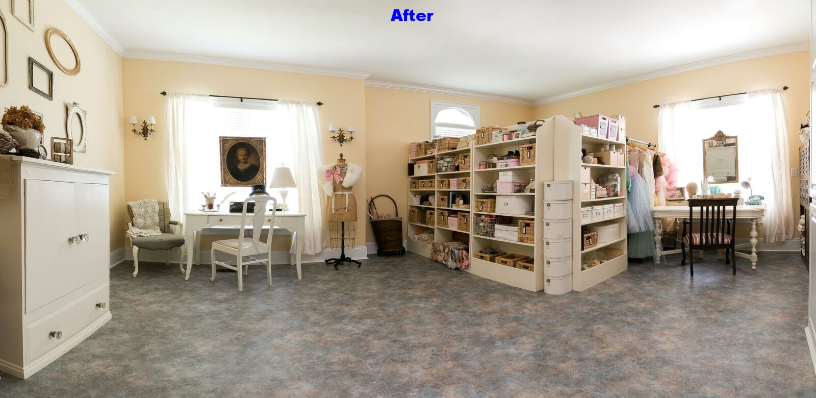 Large vintage craft room