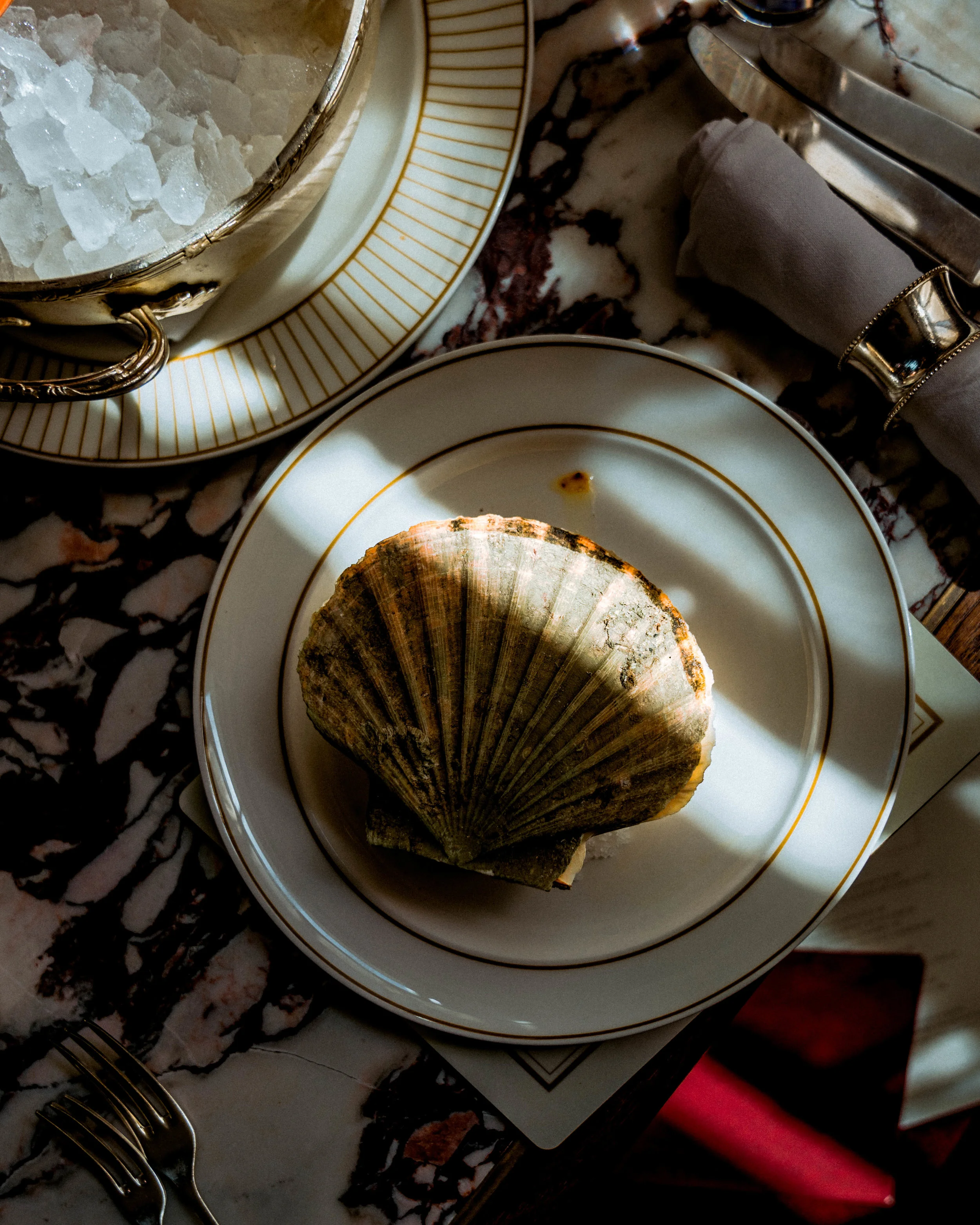 Baked Scallop Meuniere