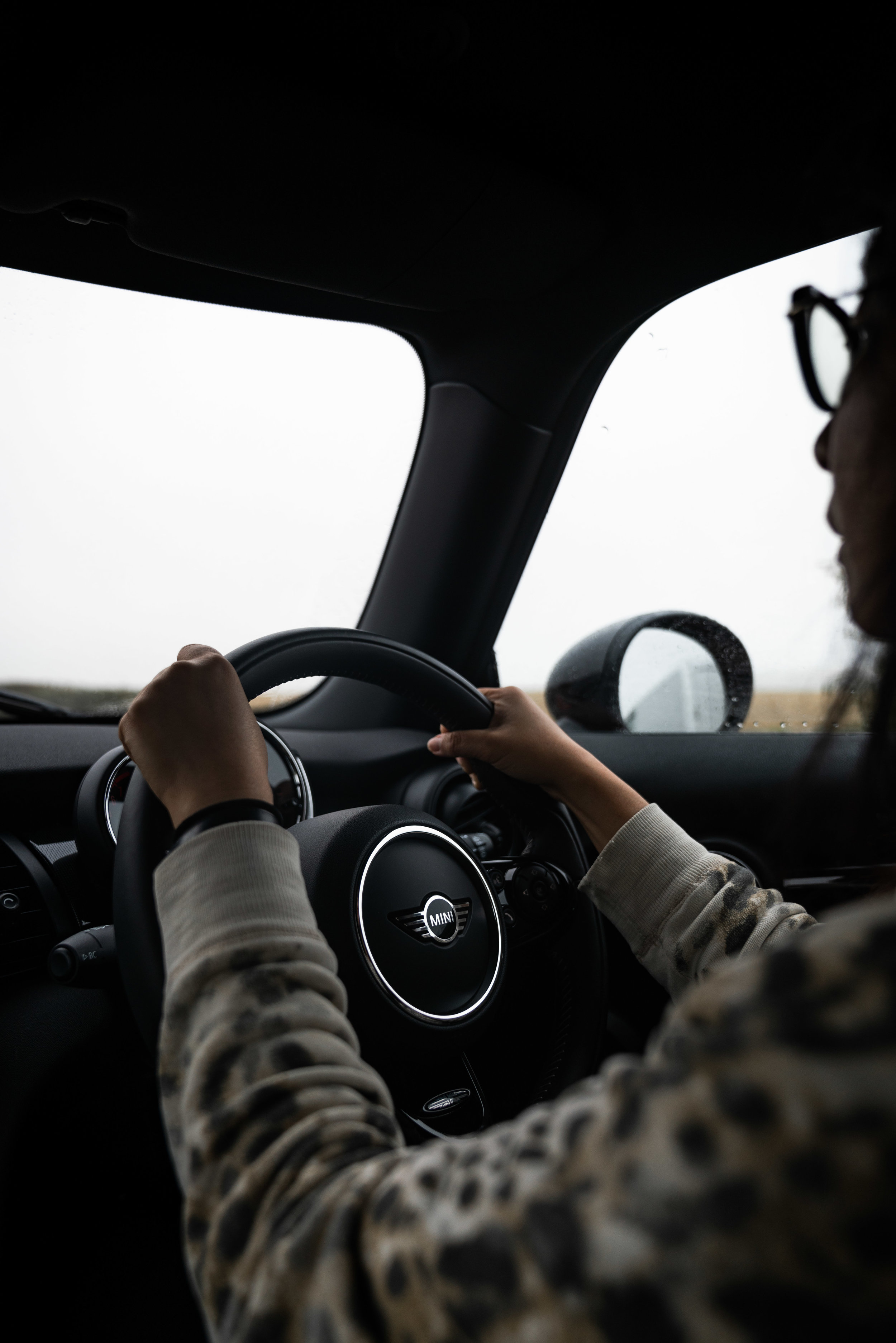 Mini Cooper on the road