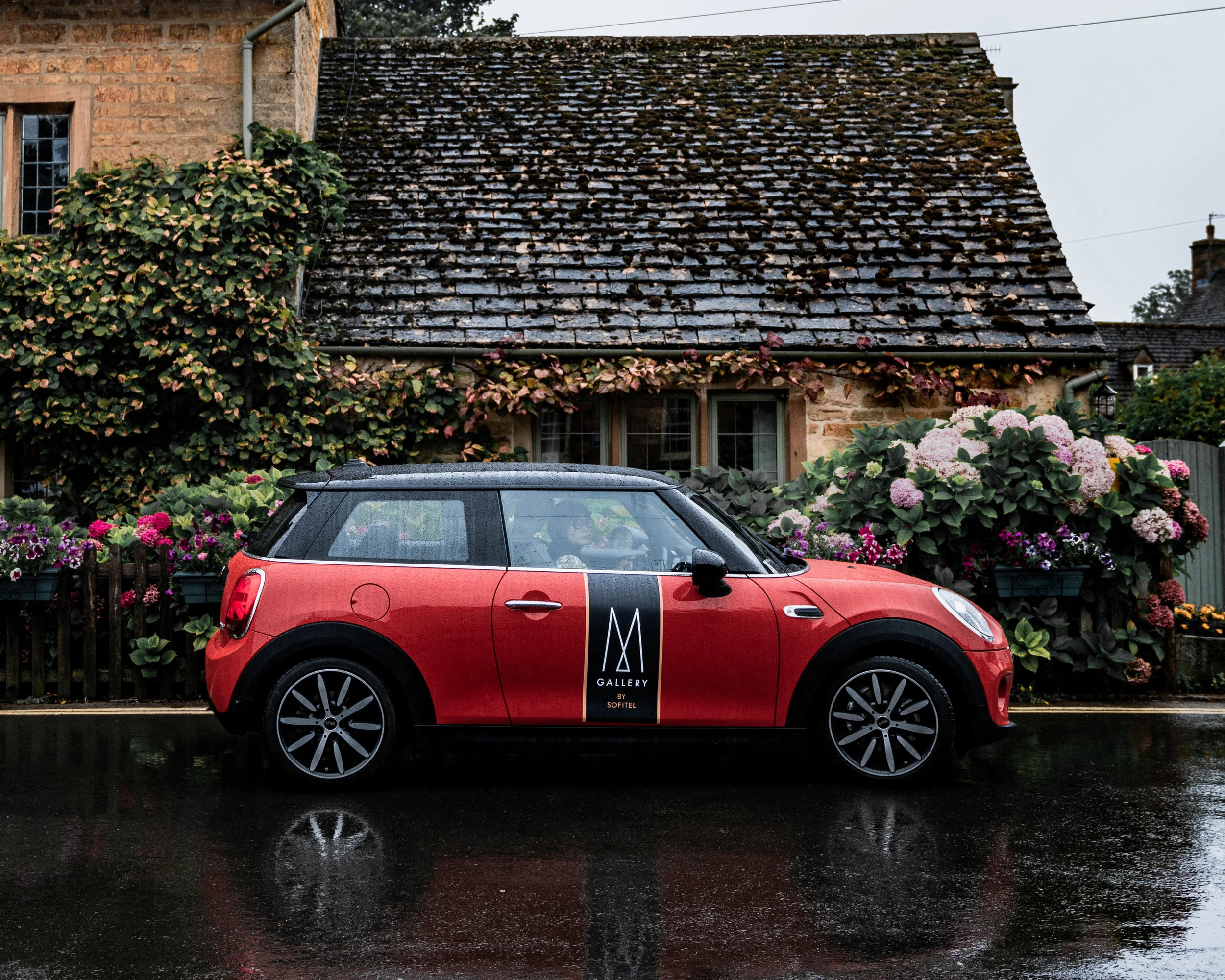 Mini Cooper at Bourton-on-the-Water