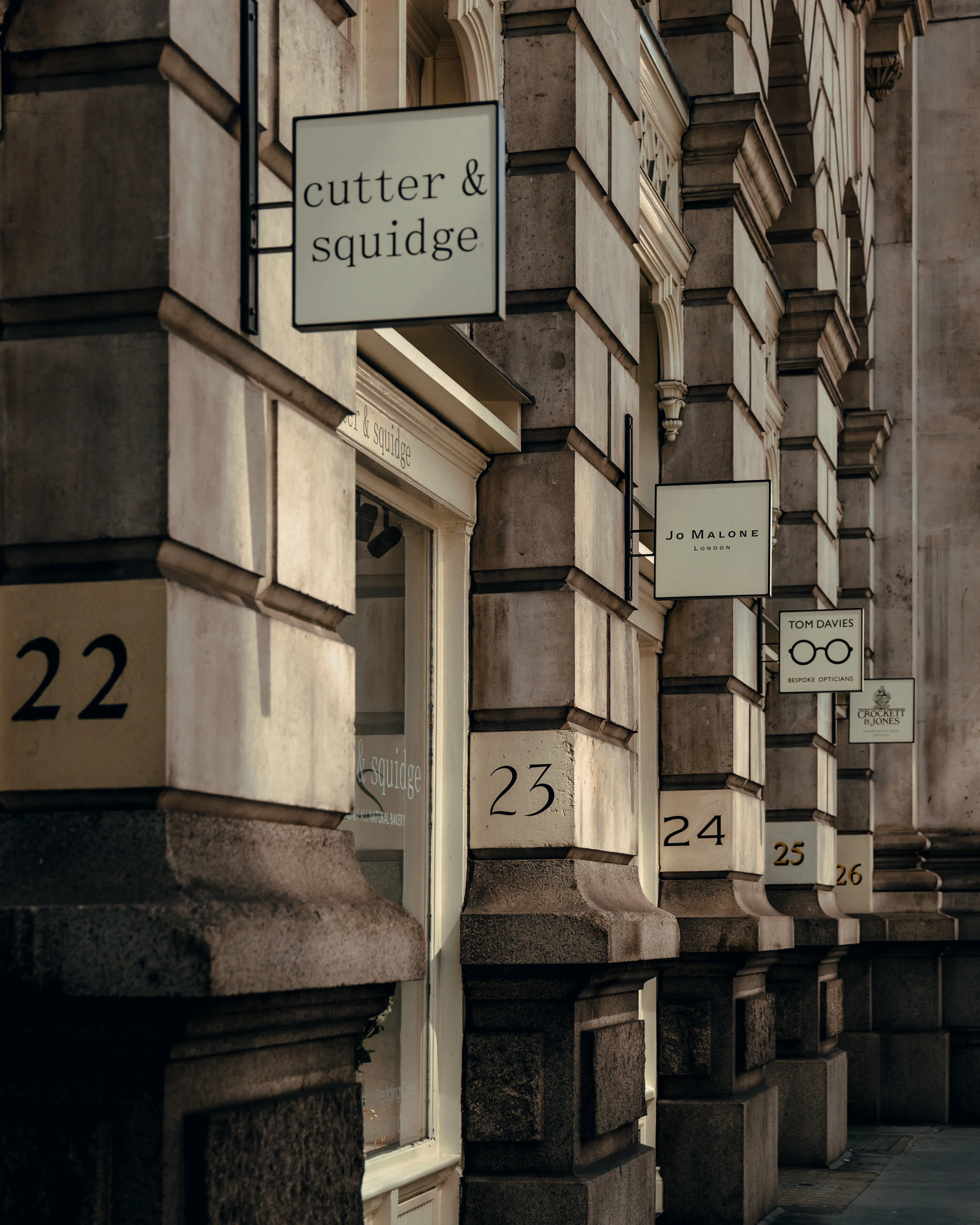 Cutter &amp; Squidge, Jo Malone, Tom Davies, Crockett &amp; Jones