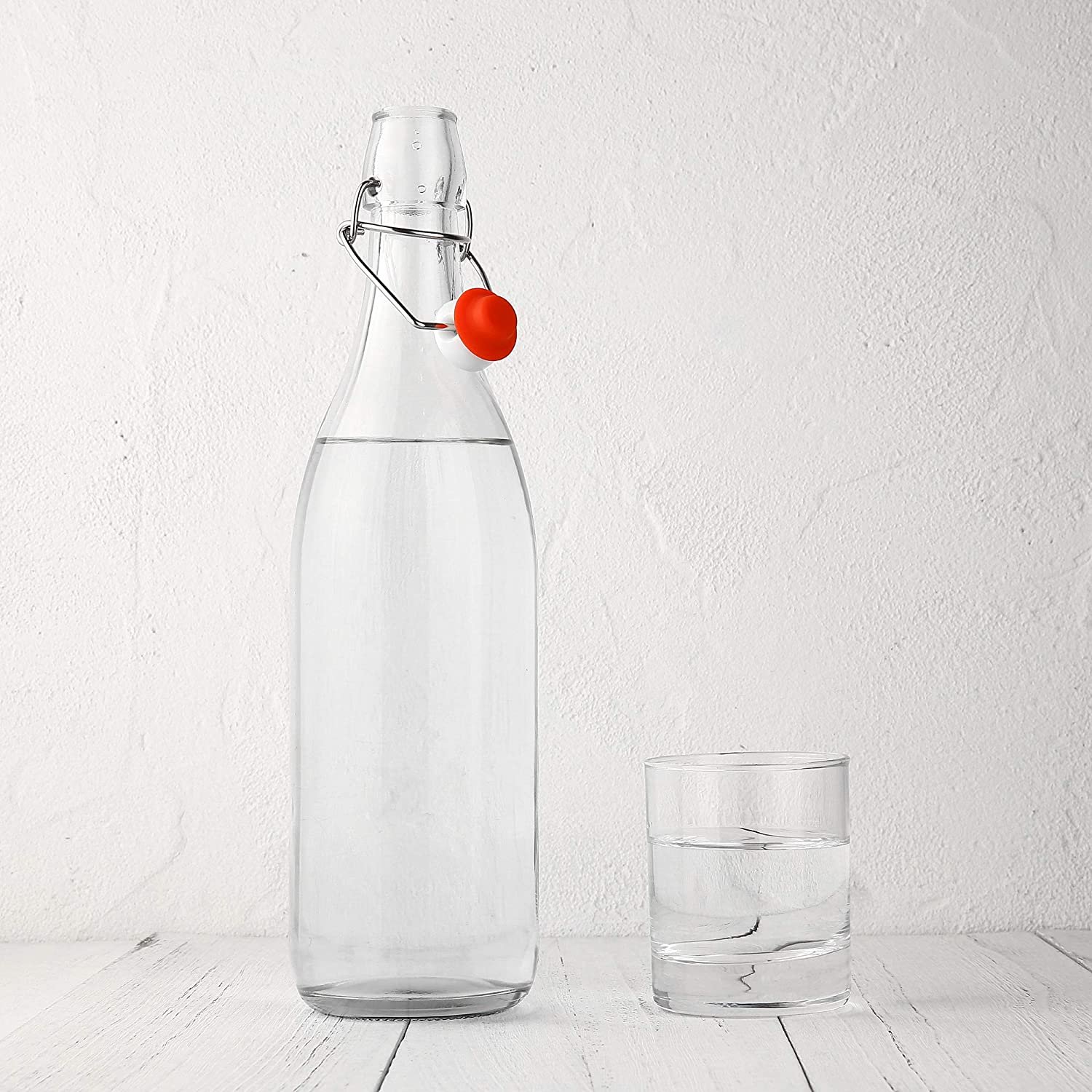 Flip Top Glass Bottle