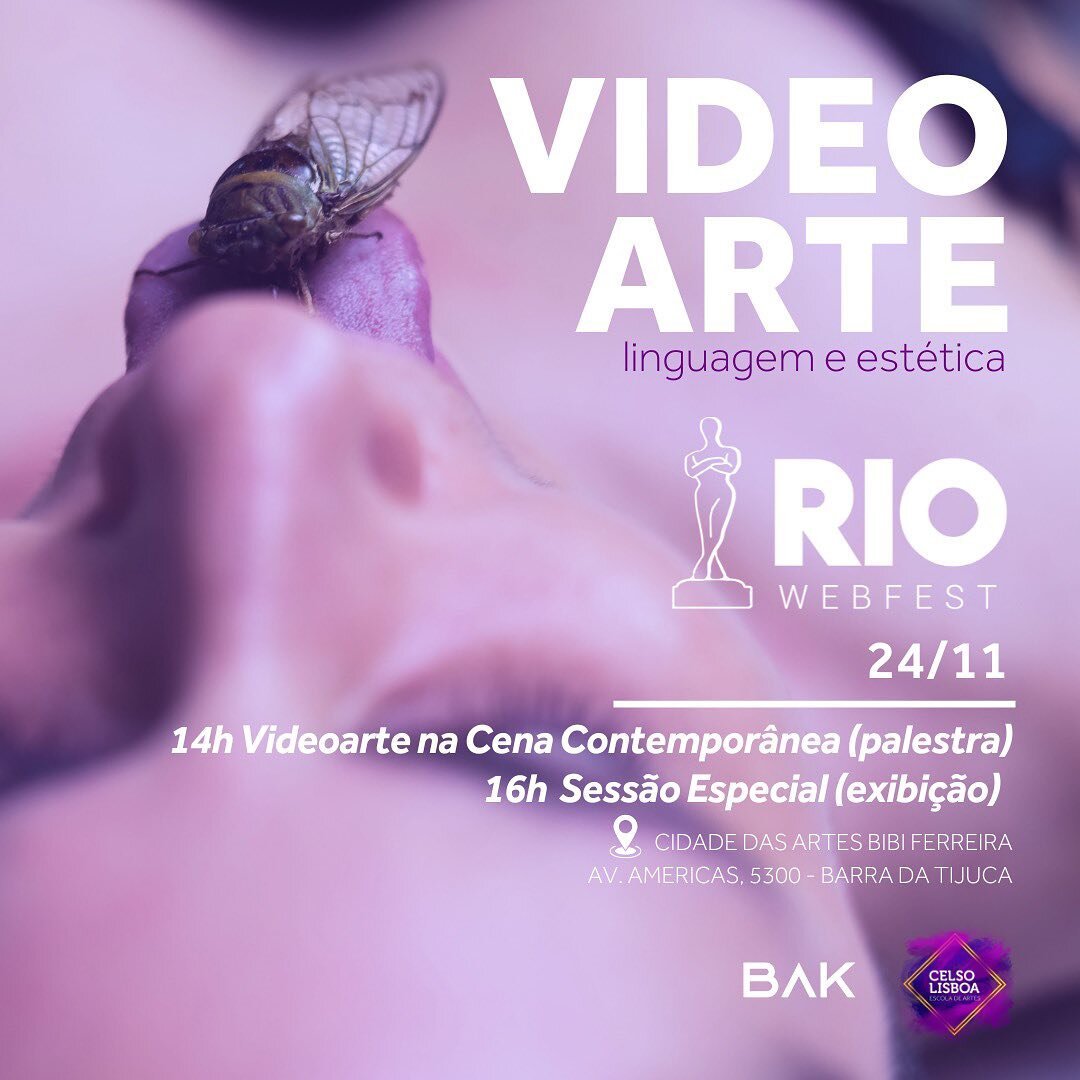 A Escola de Artes Celso Lisboa e a companhia Bak Artes Performativas convidam a todos para a programa&ccedil;&atilde;o voltada &agrave; linguagem audiovisual de VIDEOARTE como pesquisa art&iacute;stica e repert&oacute;rio para profissionais das artes