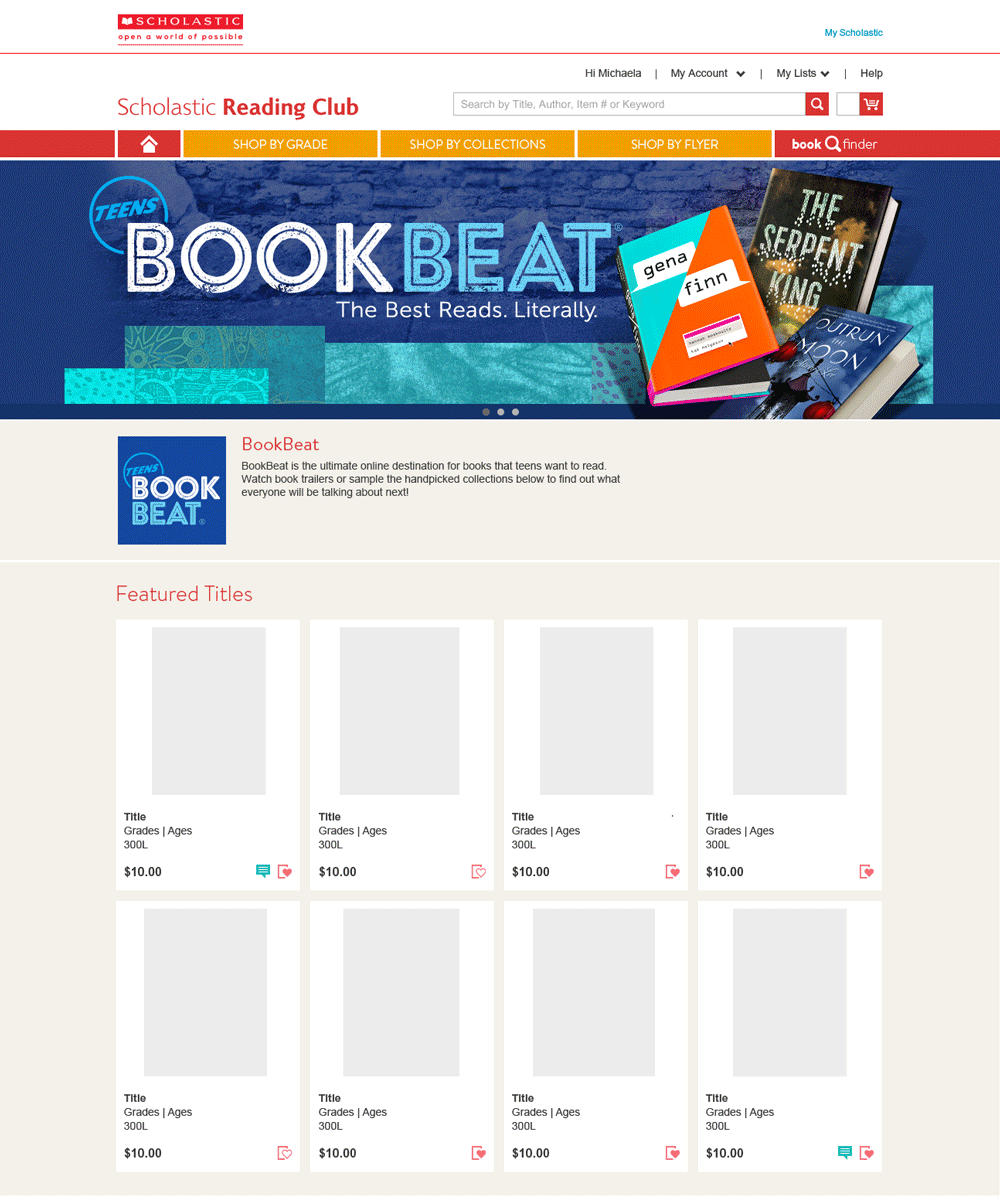 BookBeat a collection curated for Young Adult readers