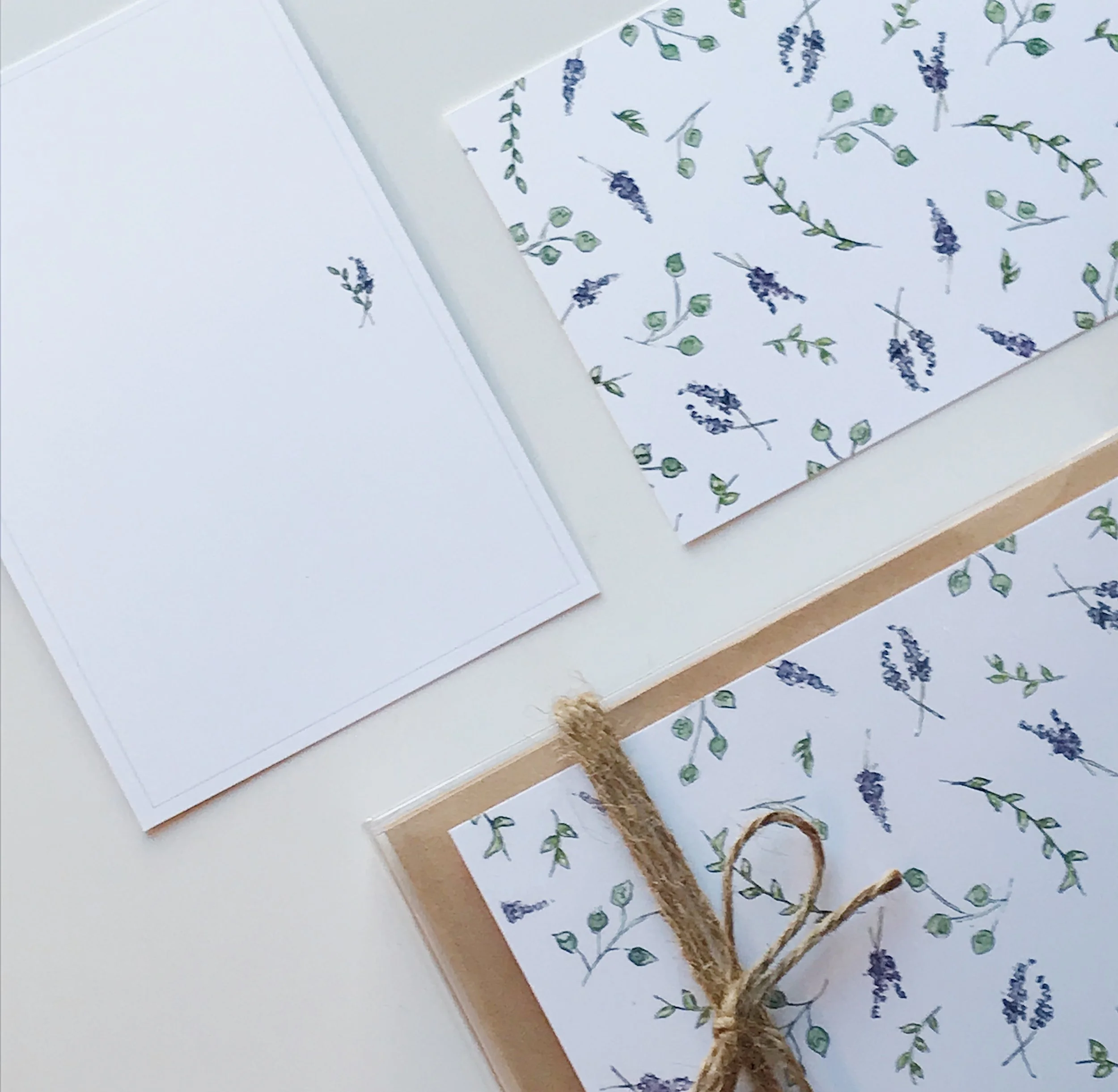 Lilac Stationery, 12 cards