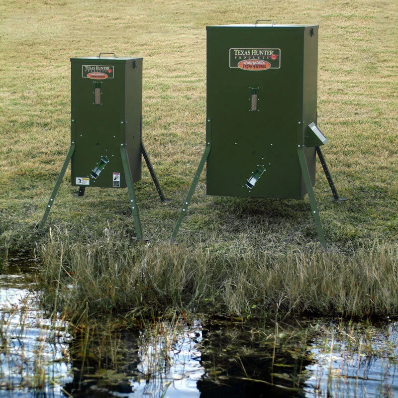 Texas Hunter Products 250 Lb Lake Pond Fish Feeder With