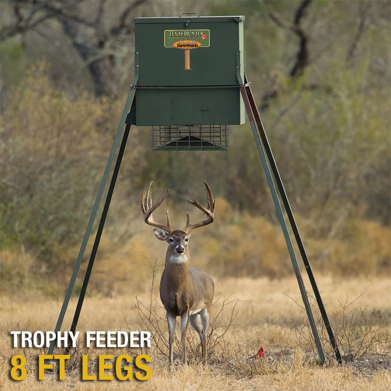 Texas Hunter Products 650 Lb Wildlife Trophy Feeder With 8 Ft