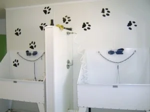 Large - sized tubs set at just the right height to save your back and knees!