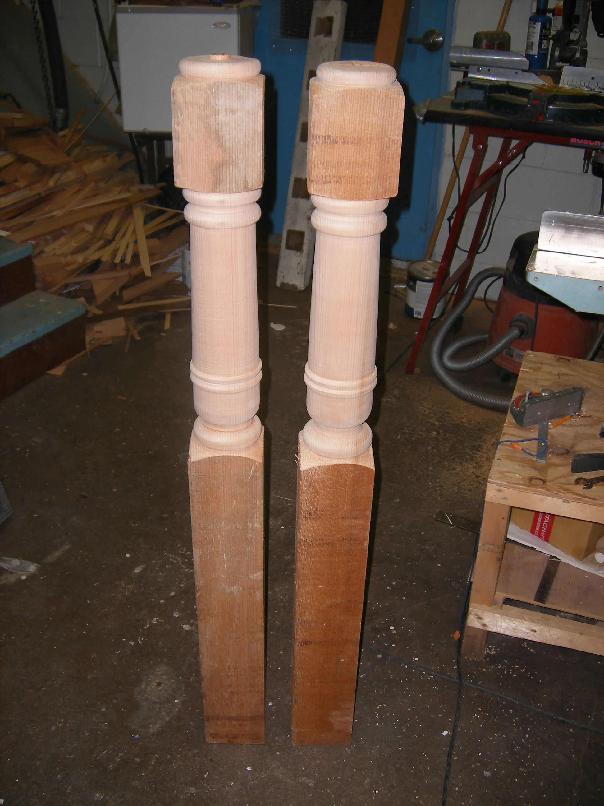 Custom Newel Posts (woodturning)