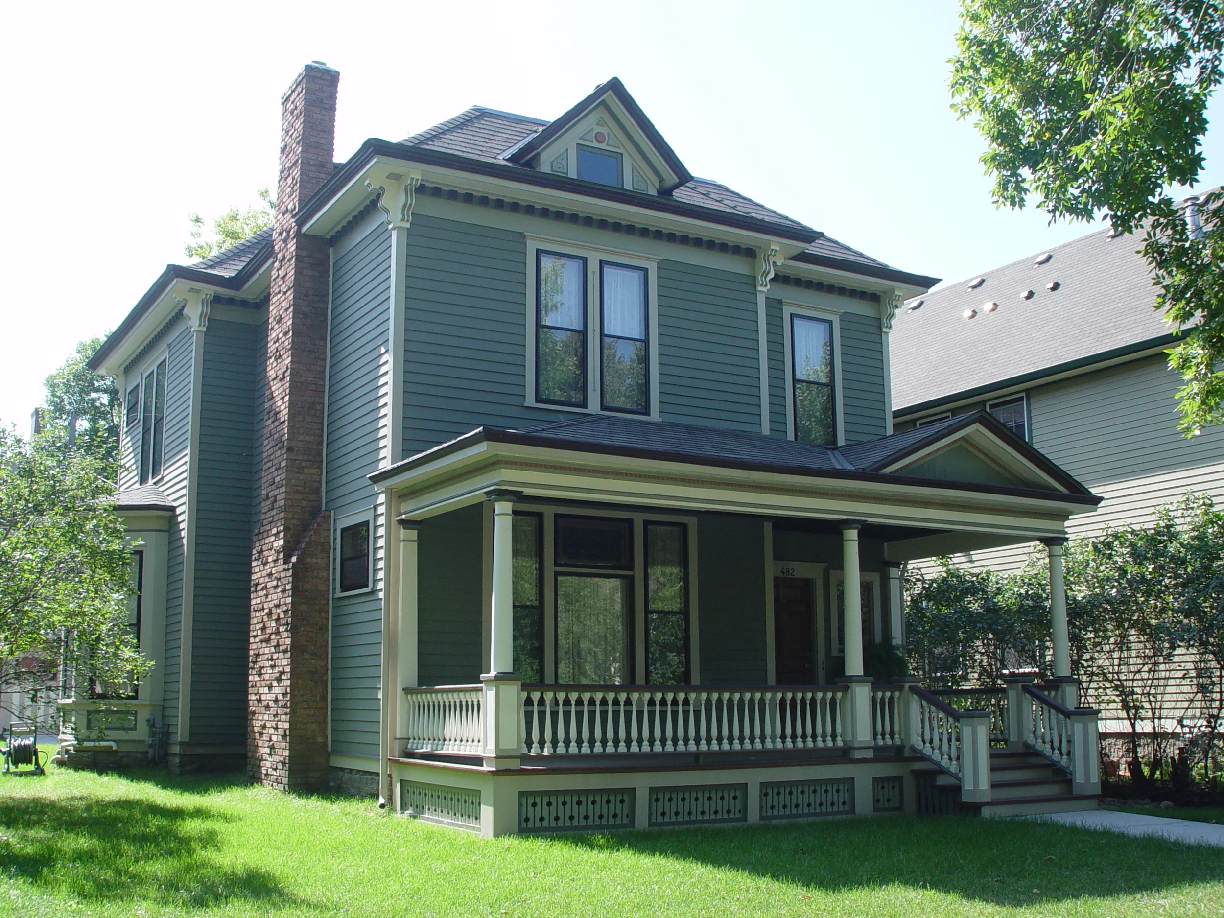 Completely restored porch
