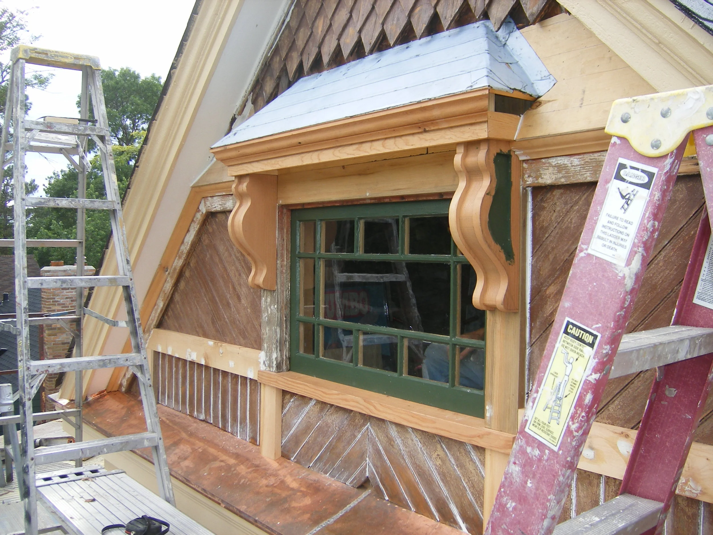 Custom Made Window Hood & Sash